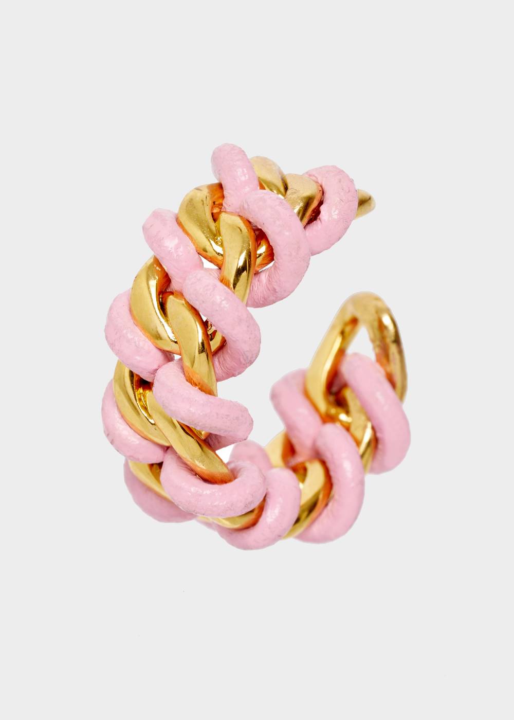 Nalí LYNDIS GROUMETTE RING IN GOLD AND PINK Qualità