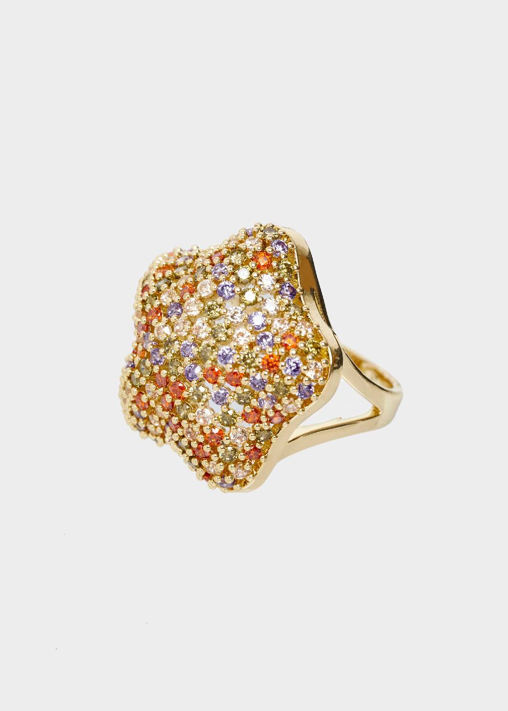 Nalí MABEL STAR RING W/ MULTICOLOR ZIRCONS Sconto