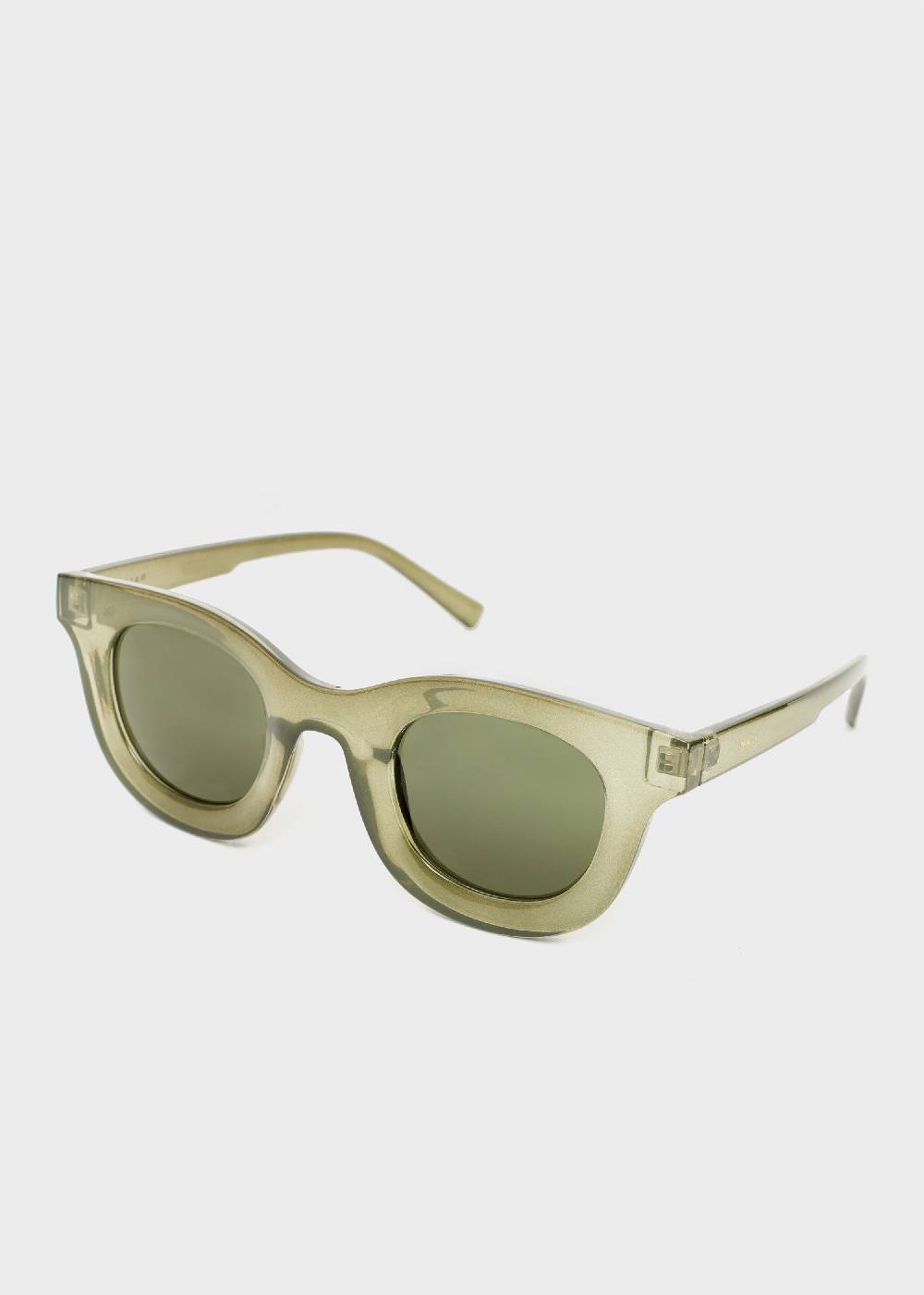 Nalí KIRA ROUND SUNGLASSES IN GREEN In Vendita