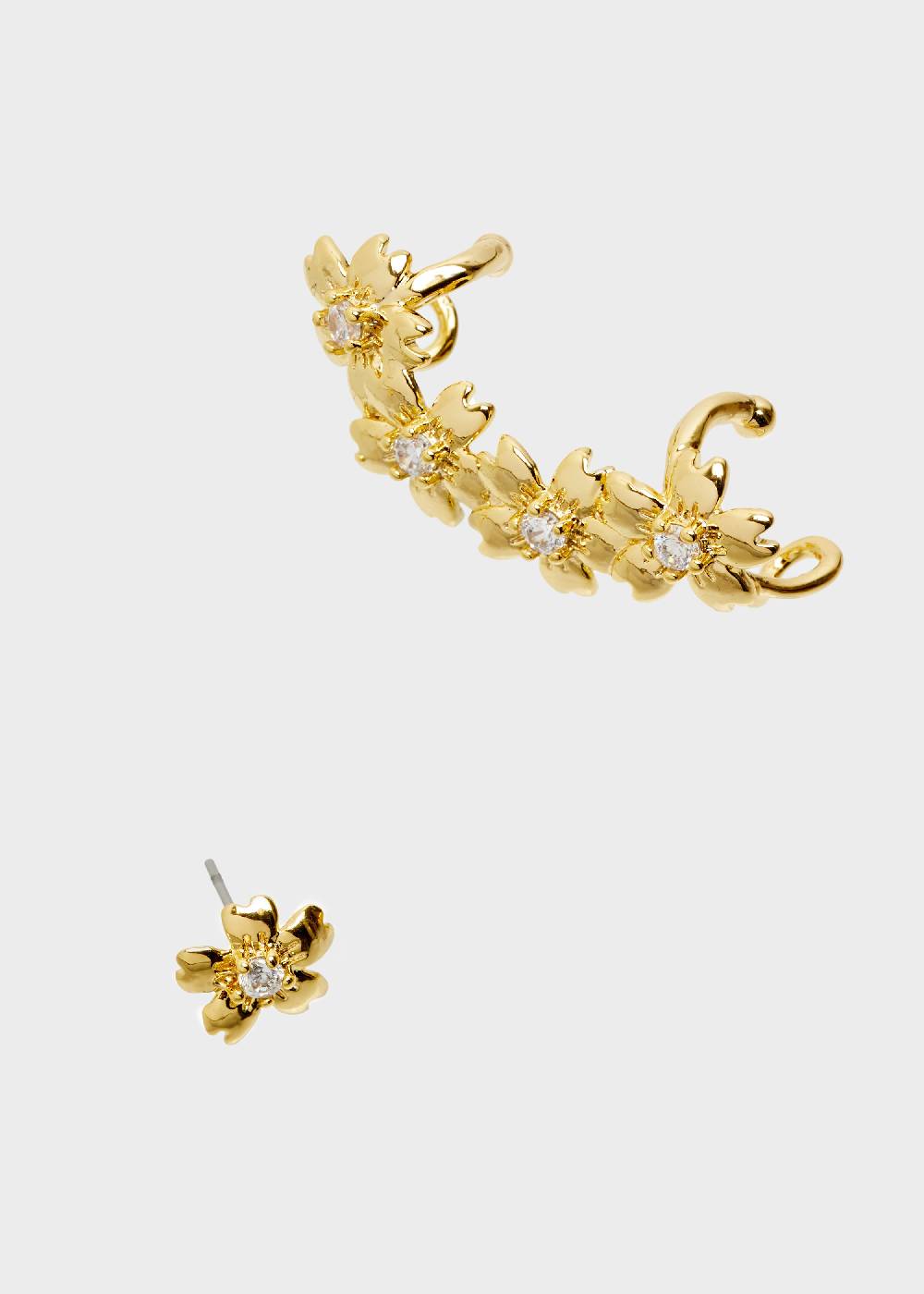 Nalí EARRINGS WITH ZIRCON FLOWERS Vendita Economica