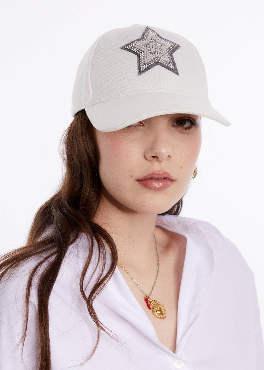 Nalí STAR BASEBALL HAT W/ PATCH + COLORS Vendite Flash
