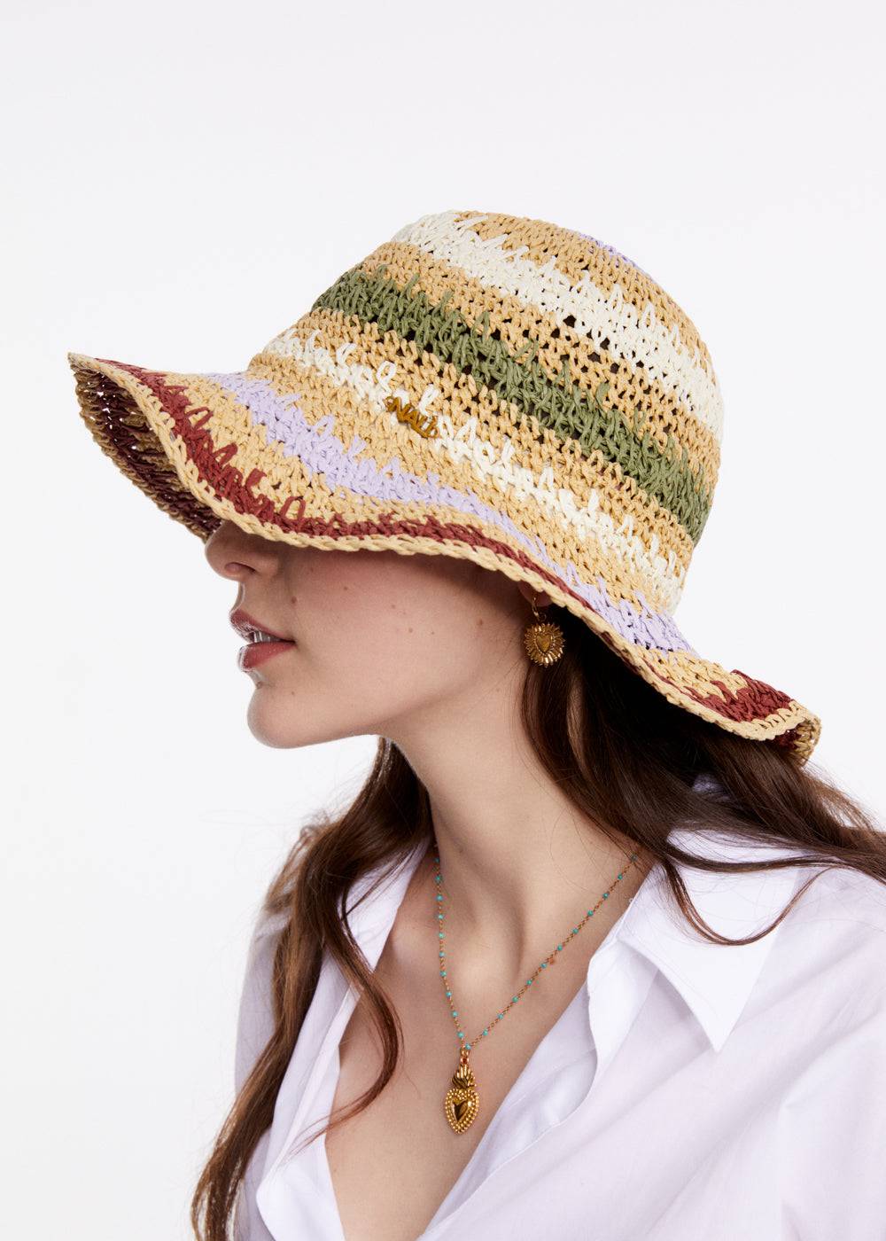 Nalí RAFFIA HAT + COLORS In Saldo