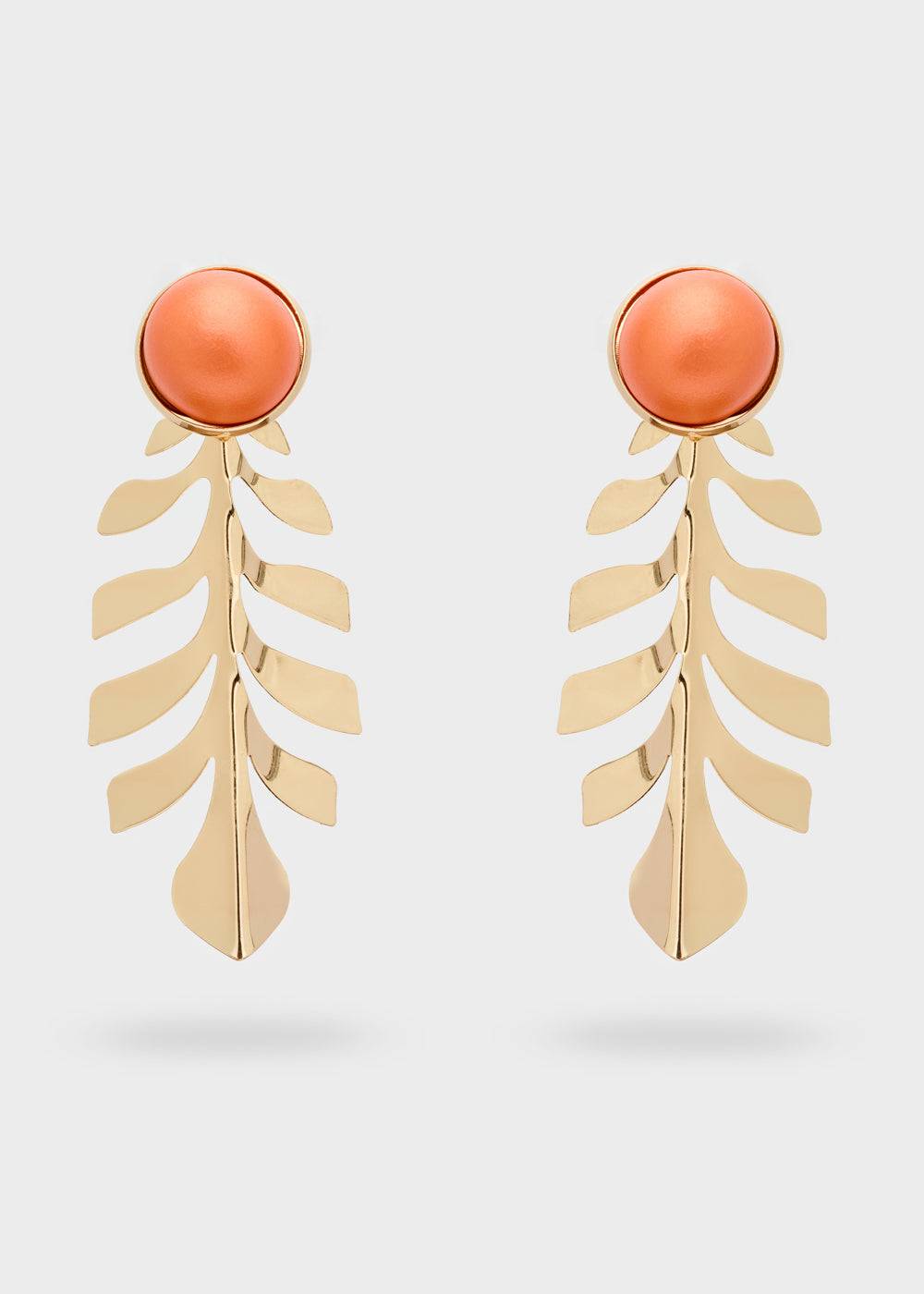 Nalí SANTORINI LONG EARRINGS W/ PEARL + COLORS Italia