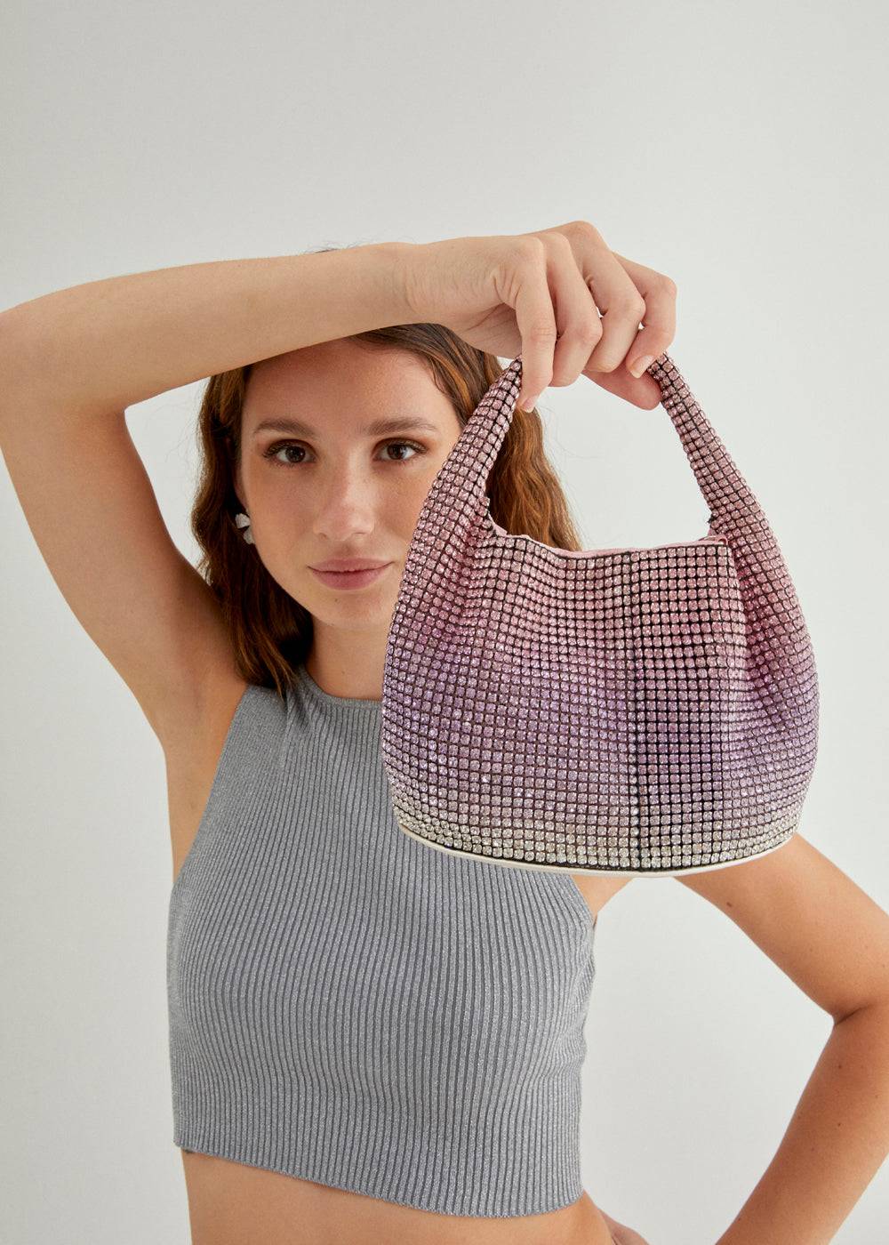Nalí SHINY SHOULDER BAG W/ STONES + COLORS Soddisfazione Garantita