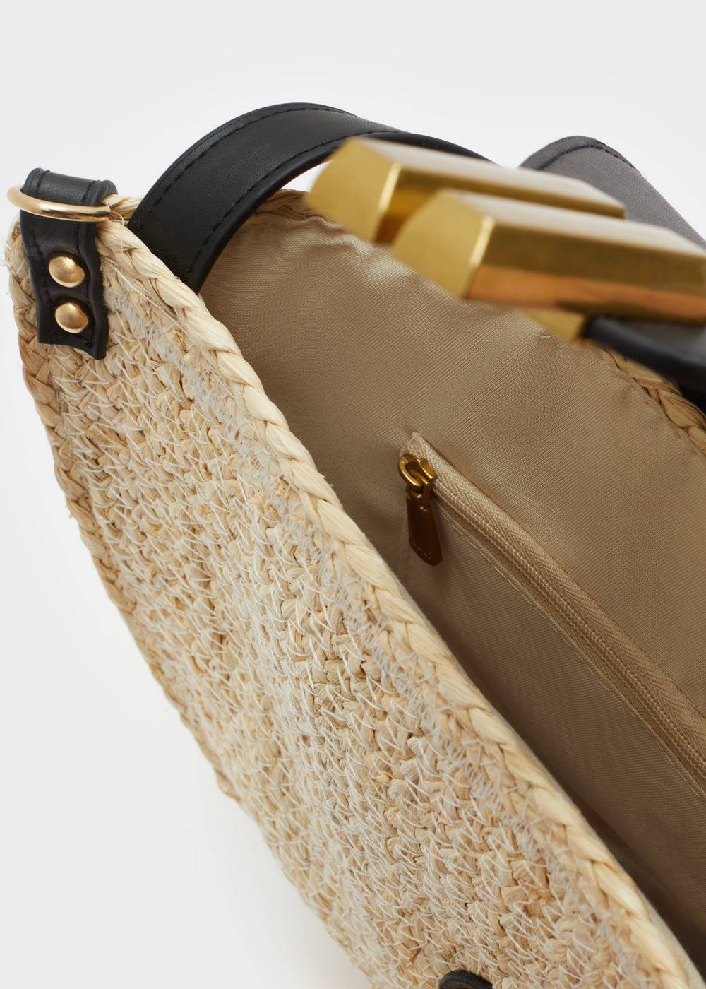 Nalí LAURYN STRAW BAG NATURAL COLOR Vendita Calda