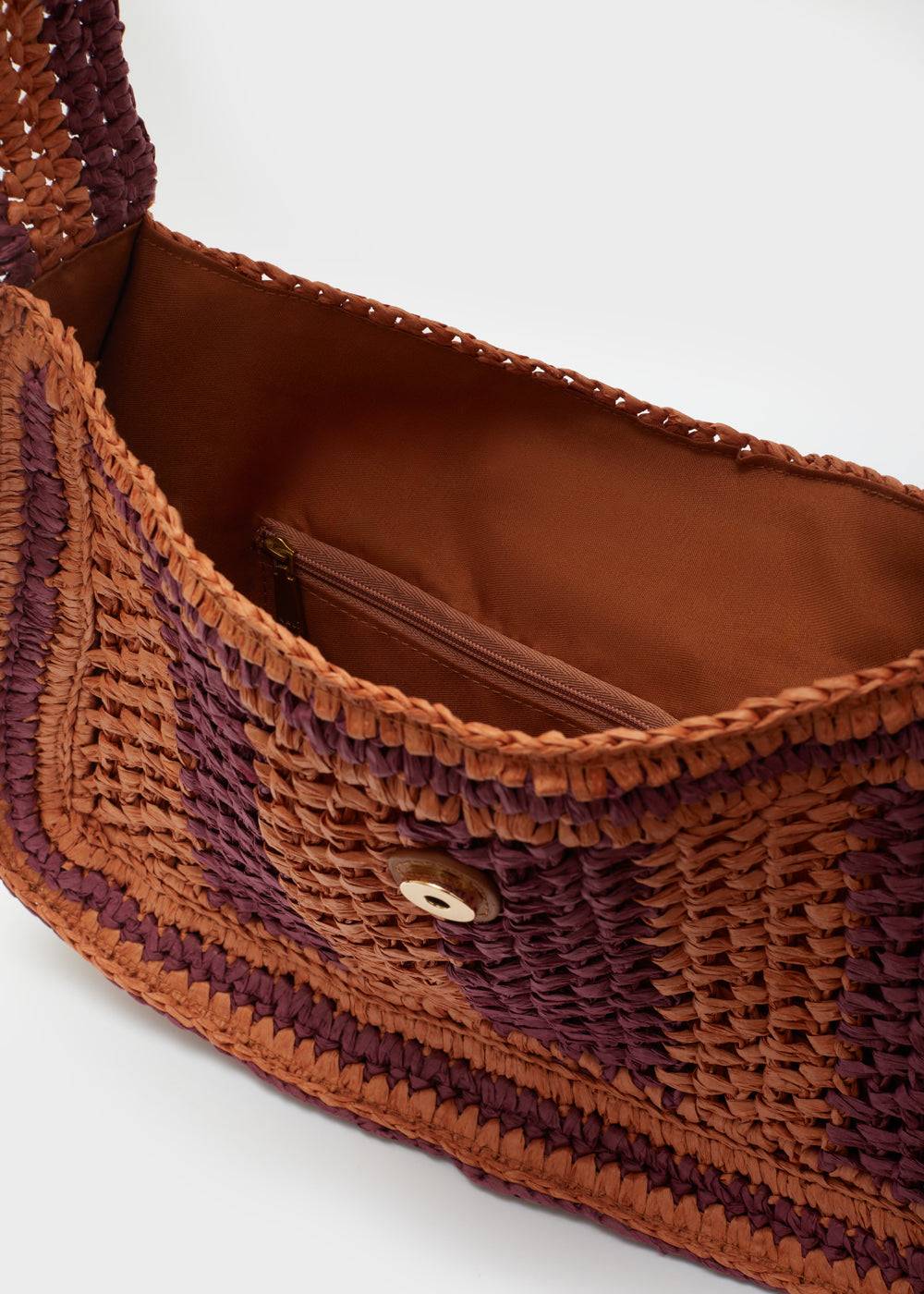 Nalí GIADA SHOULDER BAG ORANGE/BORDEAUX Saldi Di Fabbrica