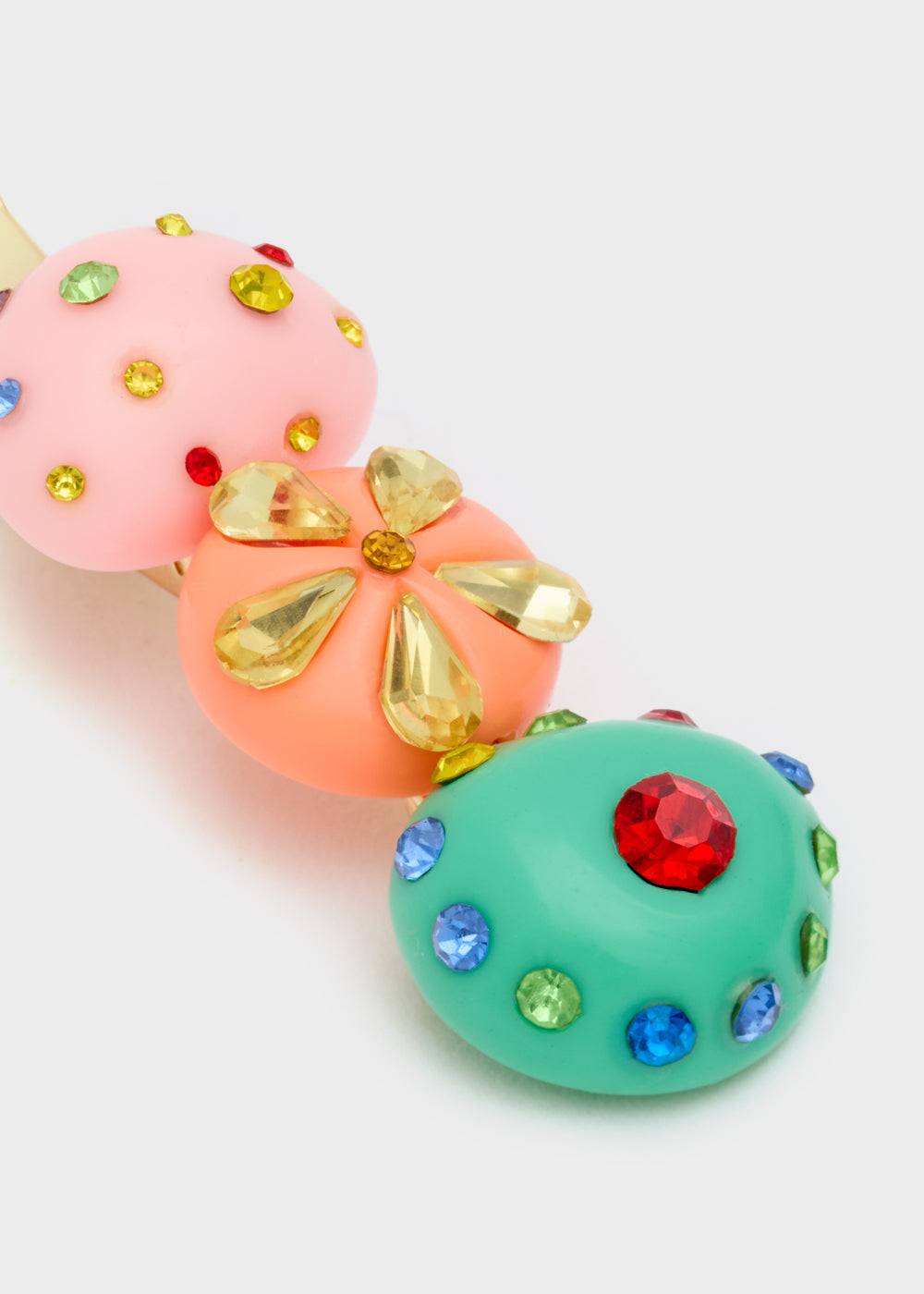 Nalí MULTICOLOR RESIN HAIR BARRETTE Nuova