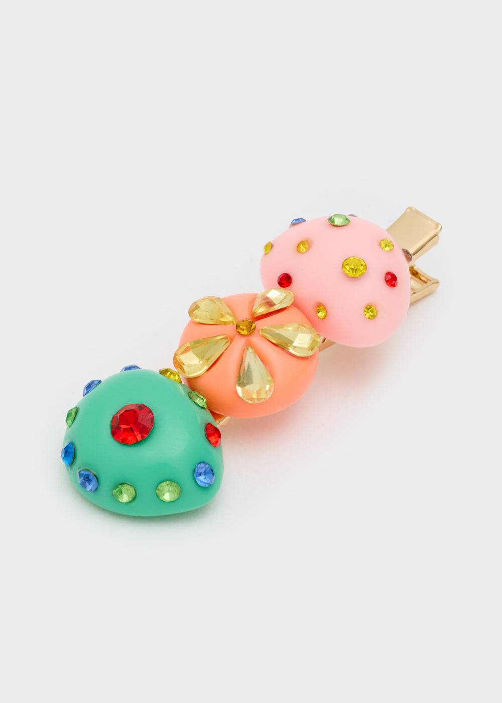 Nalí MULTICOLOR RESIN HAIR BARRETTE Nuova
