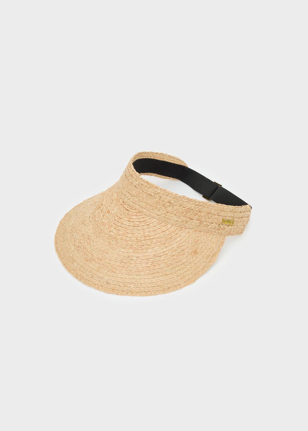 Nalí VISOR HAT IN NATURAL RAFFIA 2025