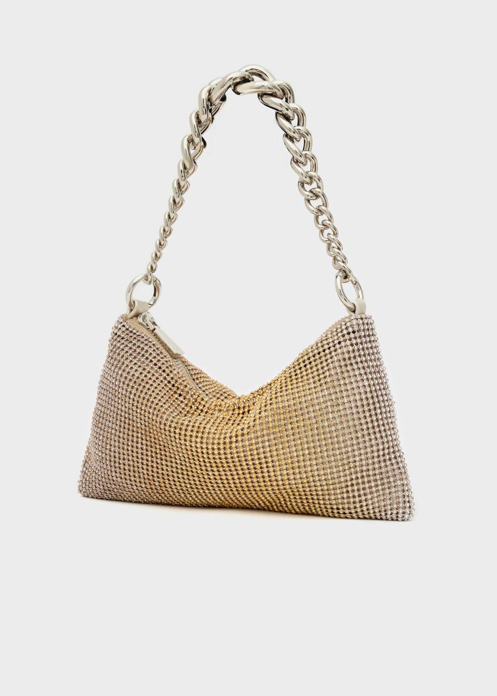 Nalí RAINBOW SHOULDER BAG W/ STONES + COLORS Nuovo