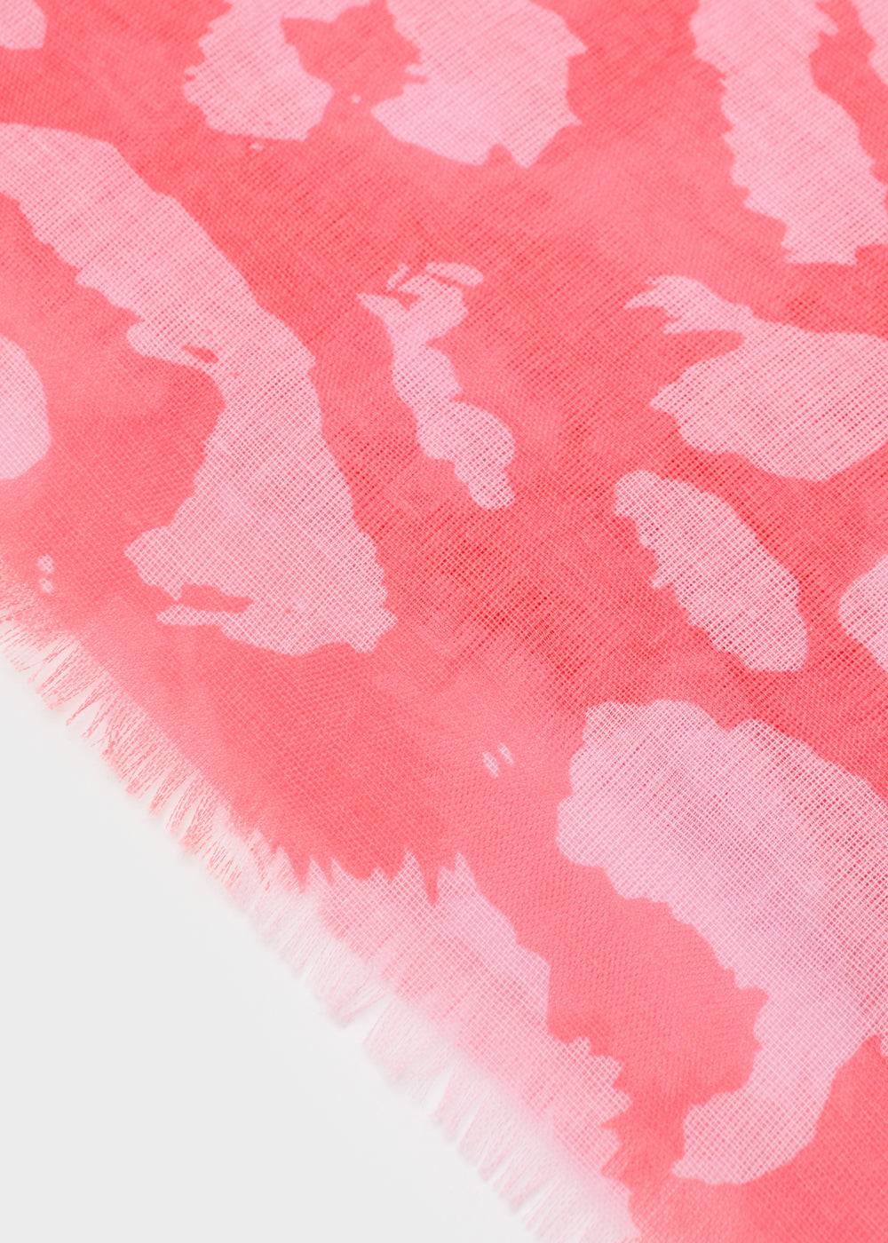 Nalí SCARF W/ ORANGE+PINK PATTERN Vendita