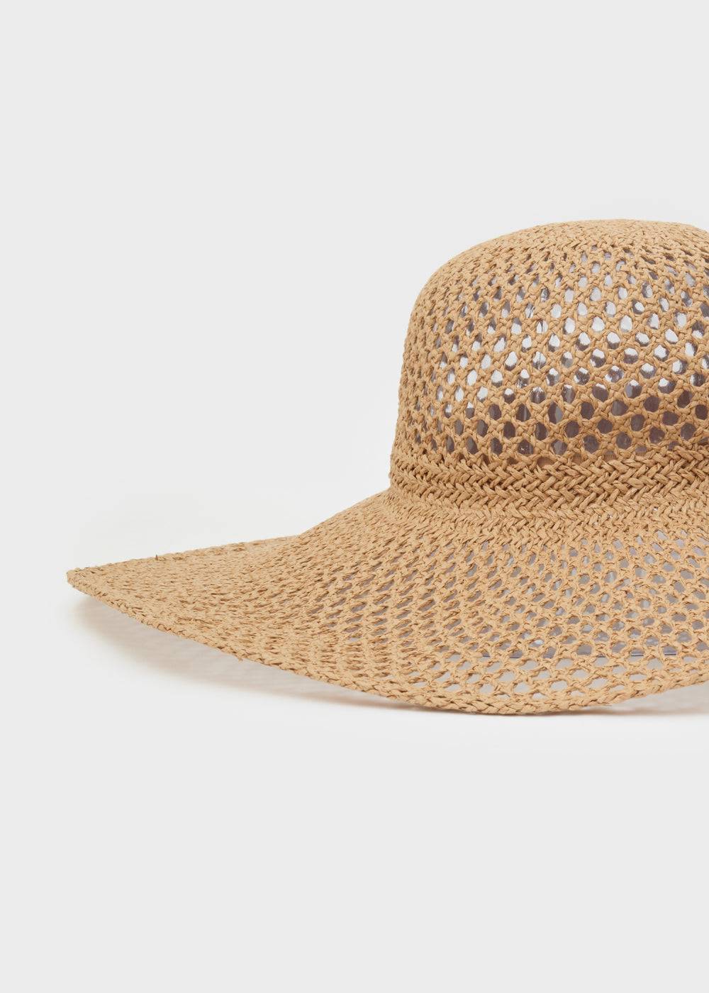 Nalí WIDE HAT IN RAFFIA BEIGE Promozione