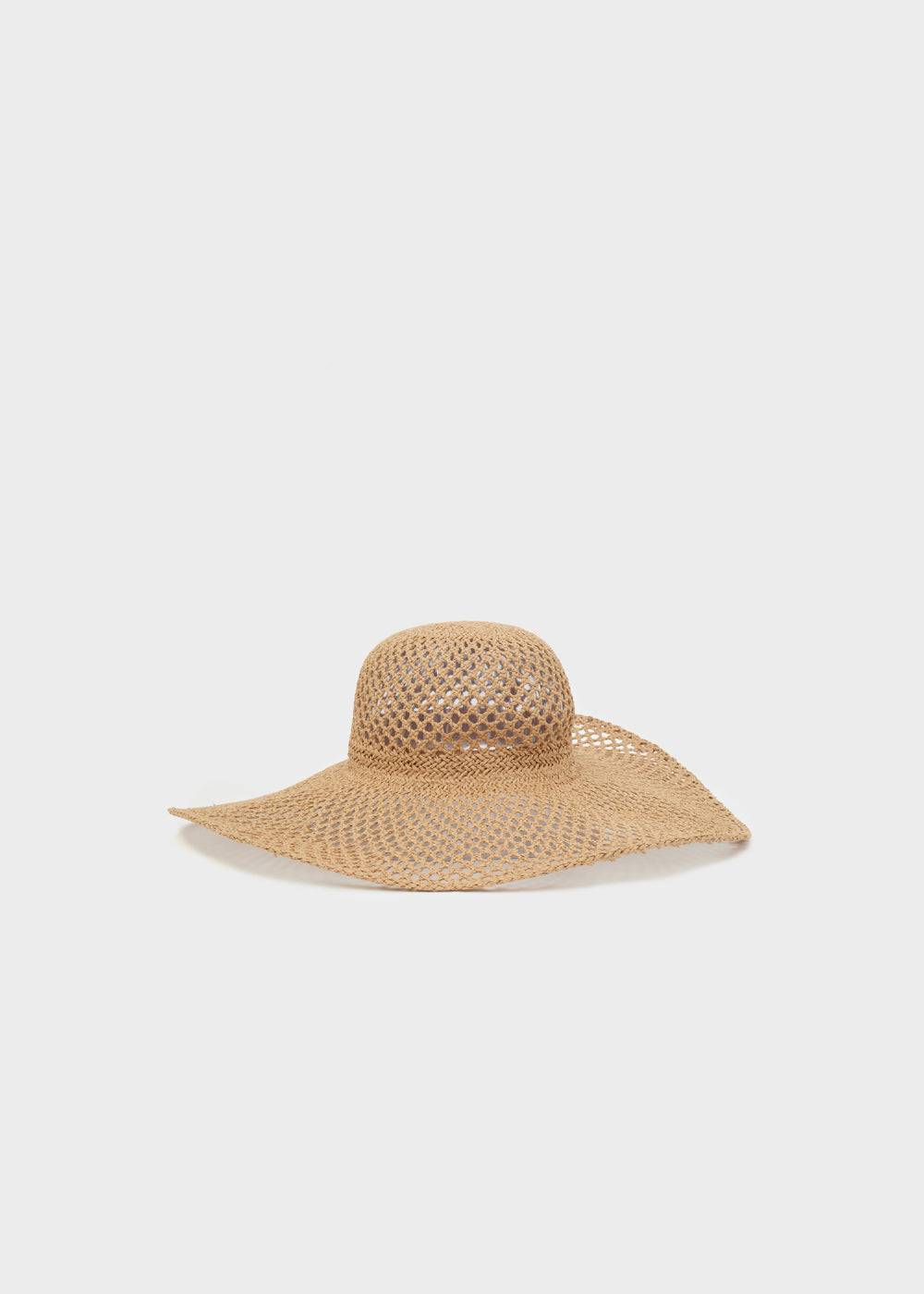 Nalí WIDE HAT IN RAFFIA BEIGE Promozione