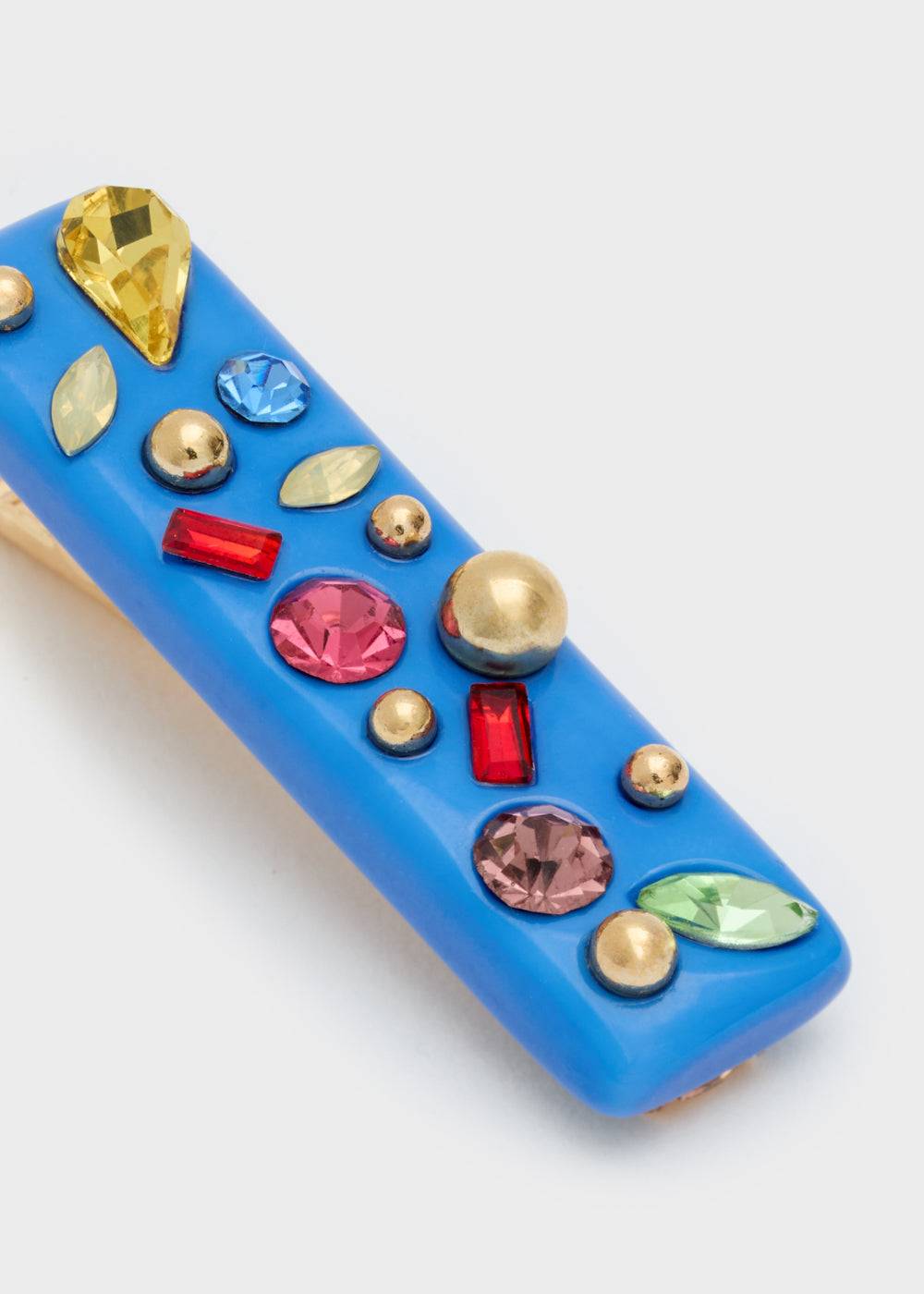 Nalí BLUE RESIN HAIR BARRETTE W/ STONES Pezzi Unici