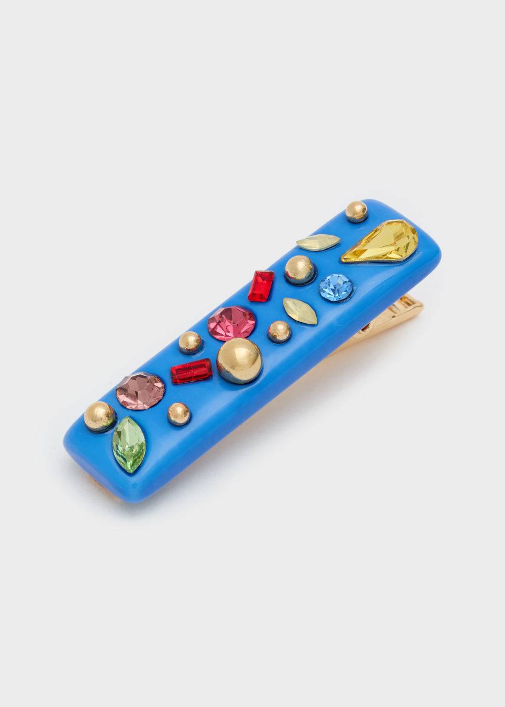 Nalí BLUE RESIN HAIR BARRETTE W/ STONES Pezzi Unici