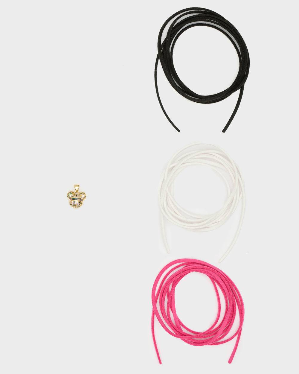 Nalí NECKLACE SET W/ MOUSE CHARMS + CORDS Novità