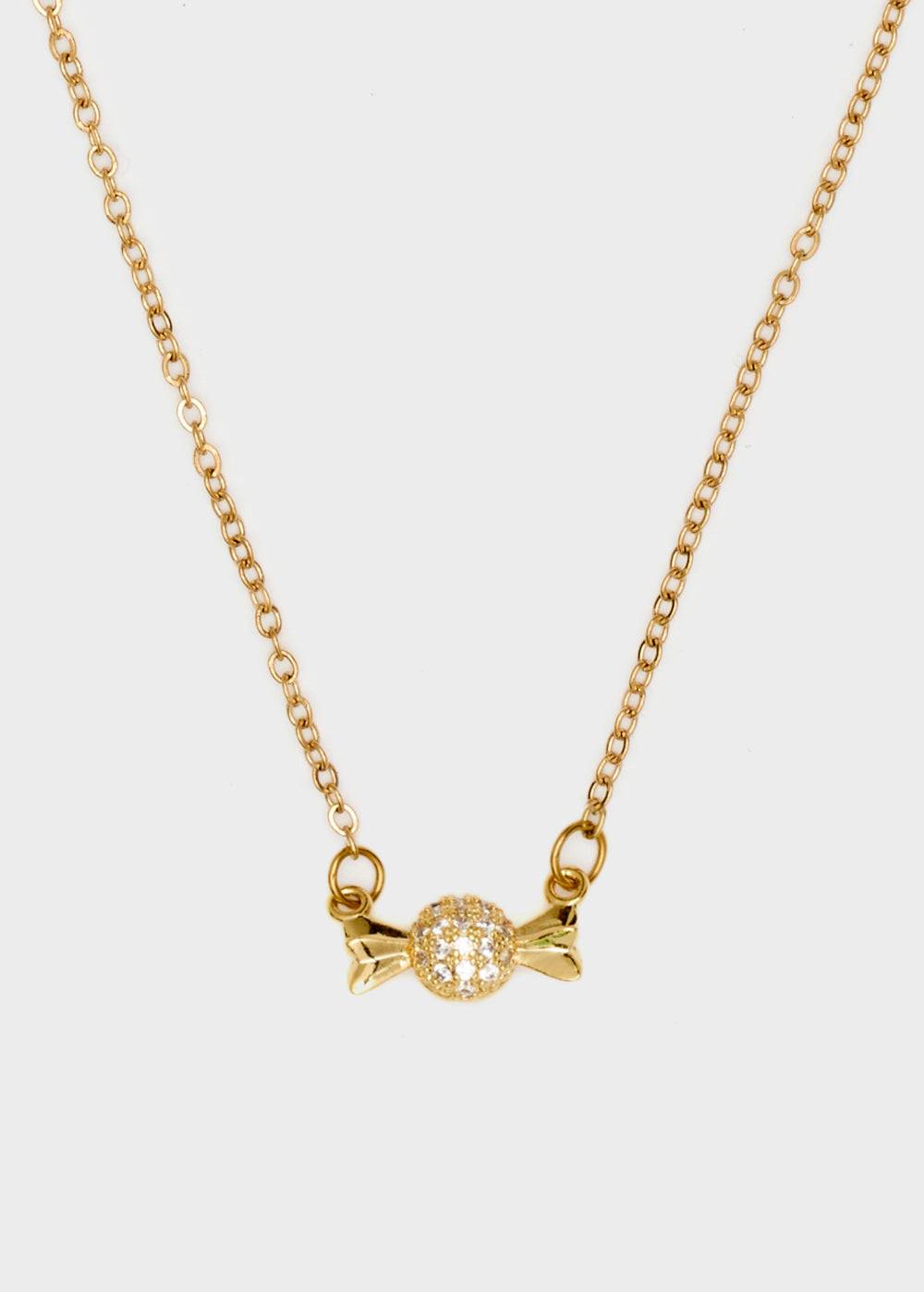 Nalí GOLD NECKLACE W/ CANDY CHARM Presa