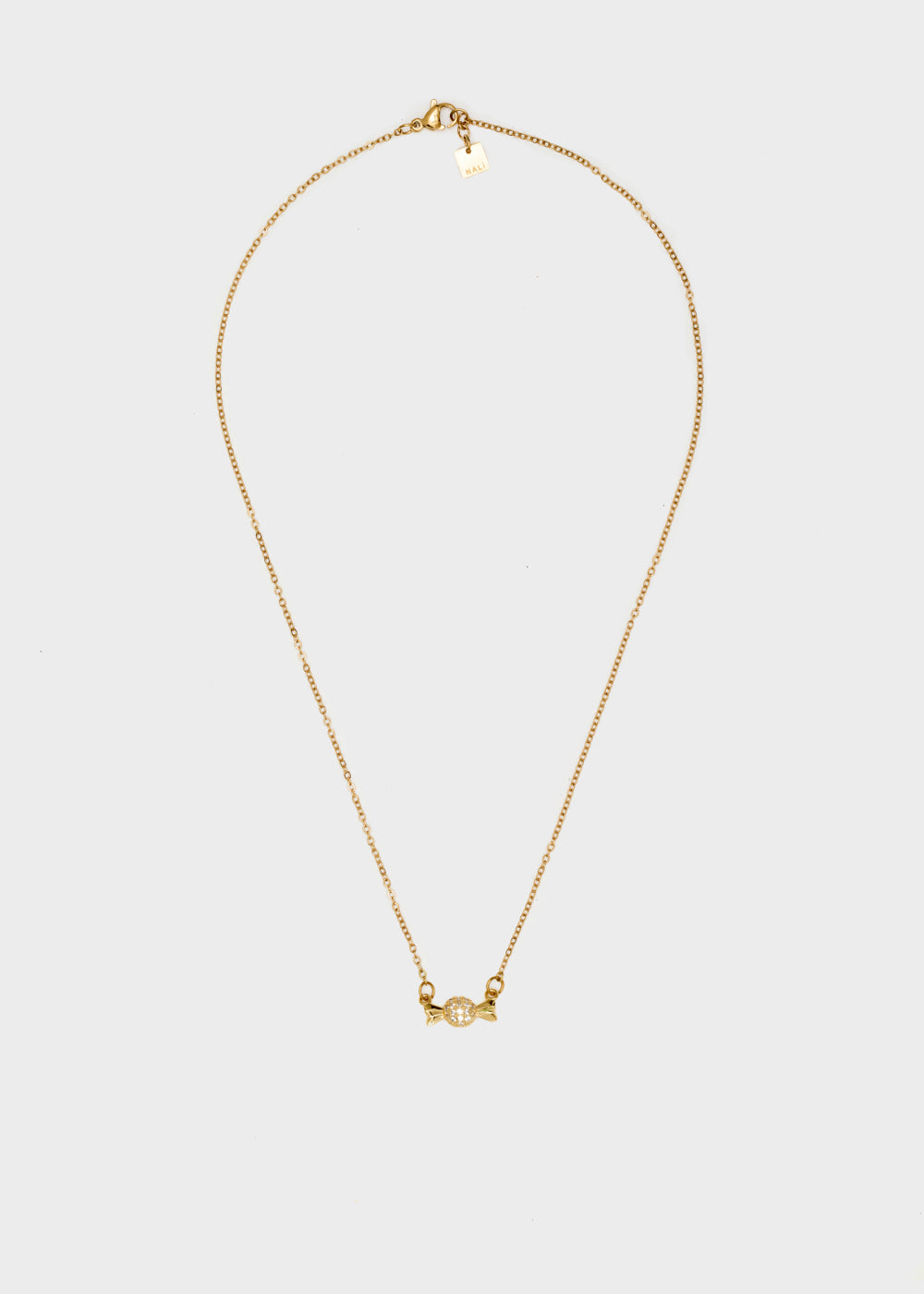 Nalí GOLD NECKLACE W/ CANDY CHARM Presa