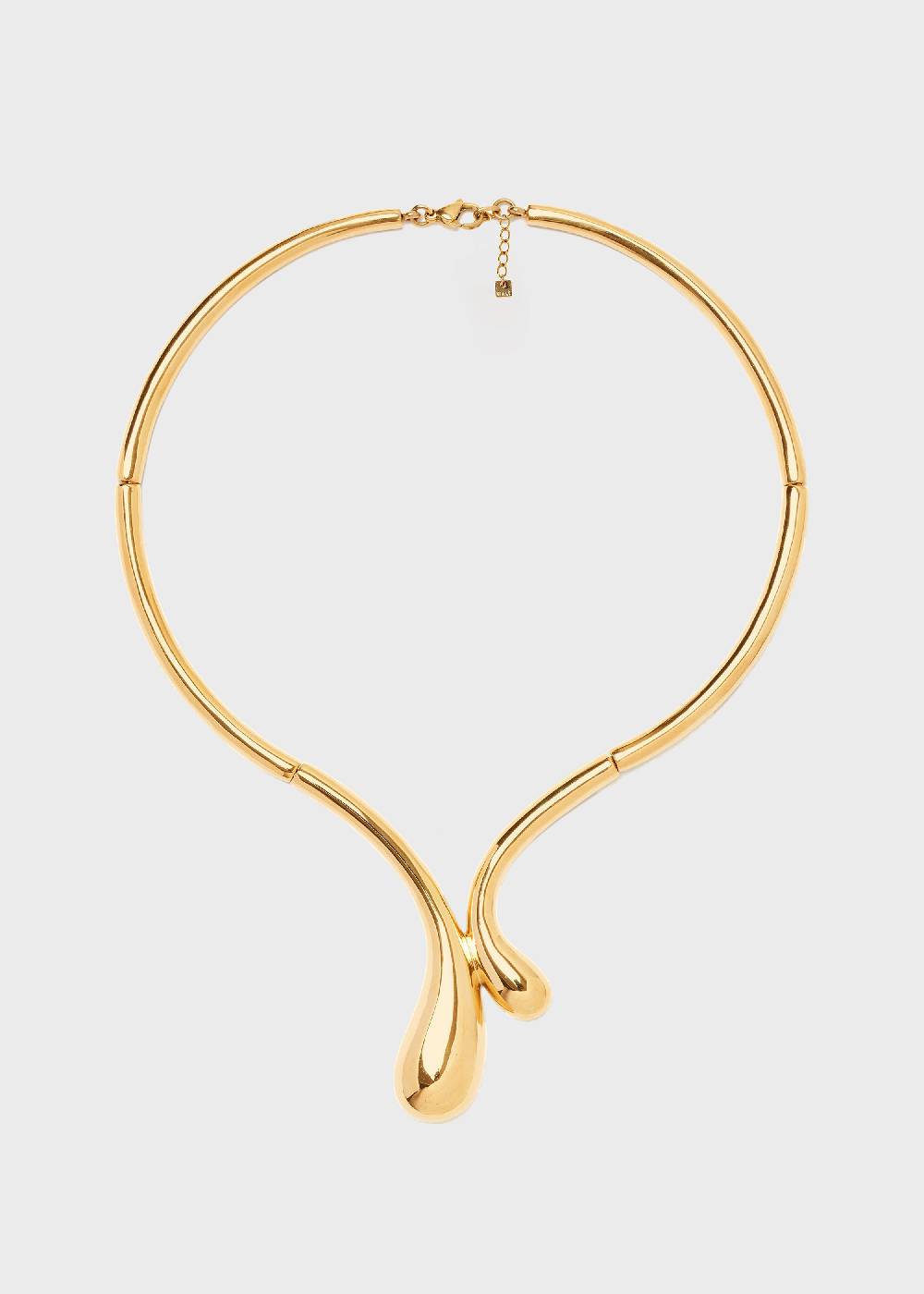 Nalí STAIN. STEEL SNAKE NECKLACE IN GOLD Vendita Calda