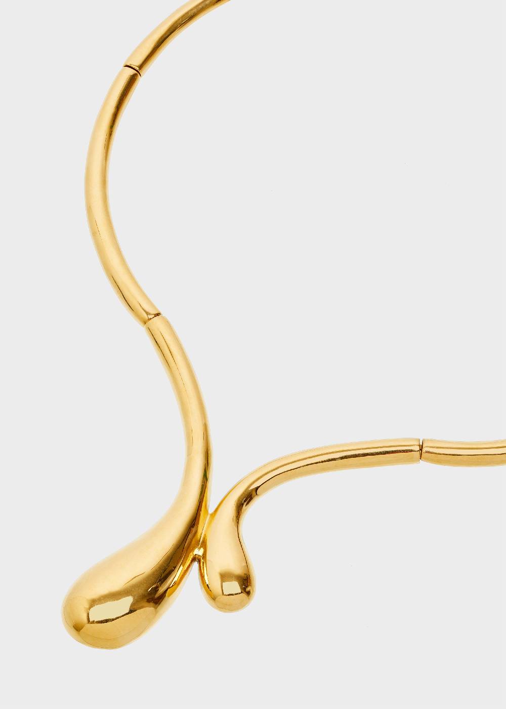 Nalí STAIN. STEEL SNAKE NECKLACE IN GOLD Vendita Calda