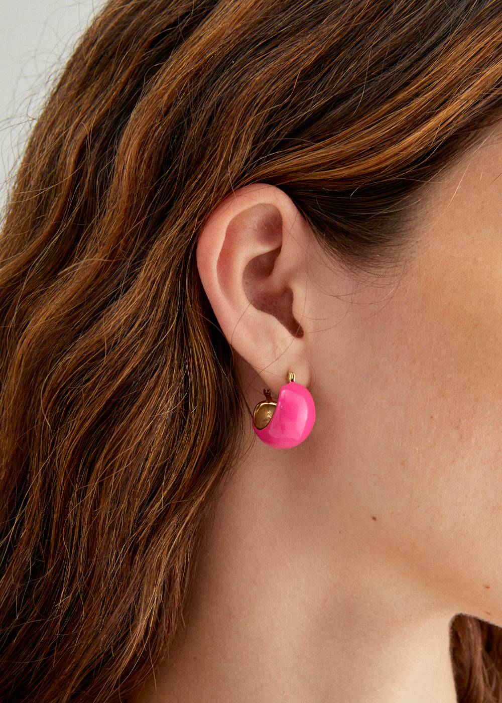 Nalí BECCA ENAMEL EARRINGS S.STEEL + COLORS Vendita Economica