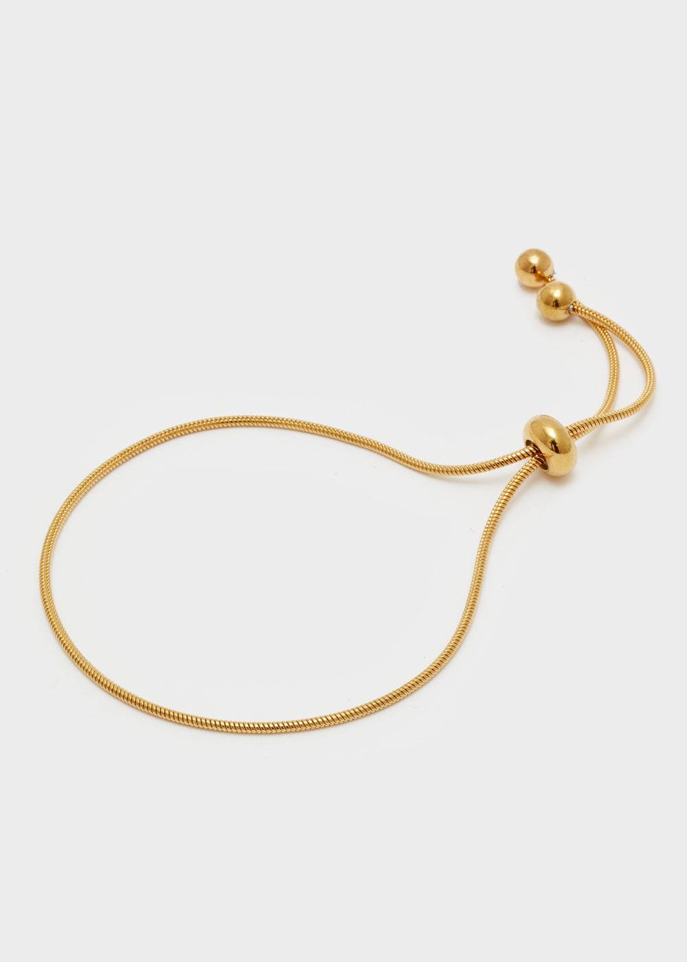 Nalí THIN ADJUSTABLE GOLD BRACELET Negozio
