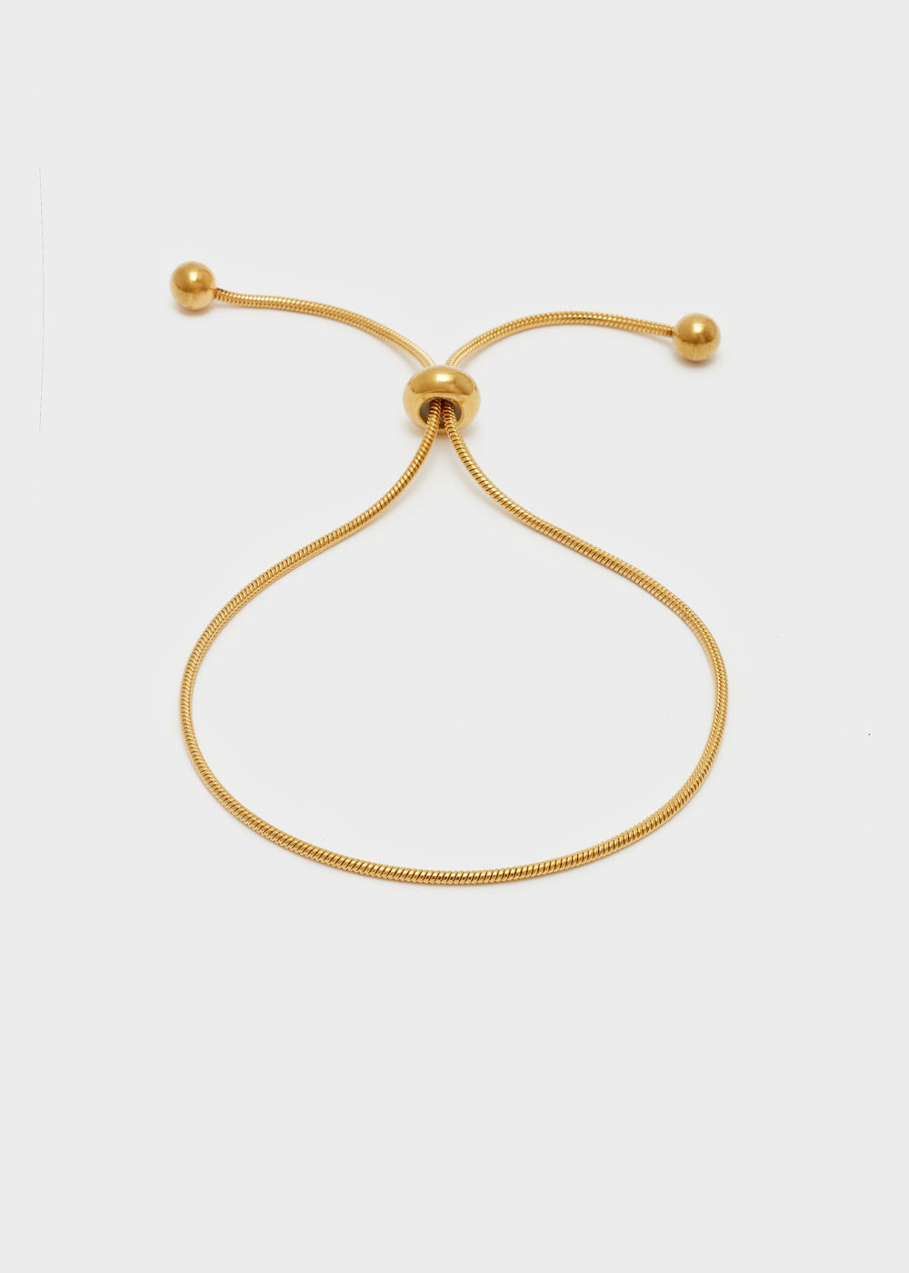 Nalí THIN ADJUSTABLE GOLD BRACELET Negozio