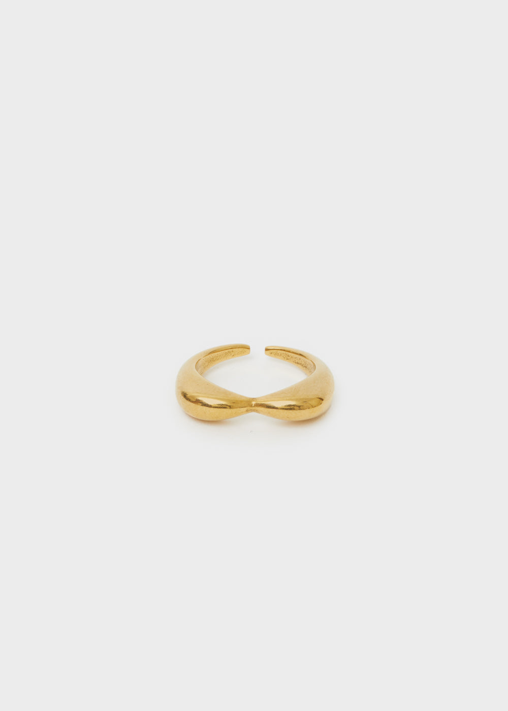 Nalí S.STEEL GOLD HEART RING In Saldo