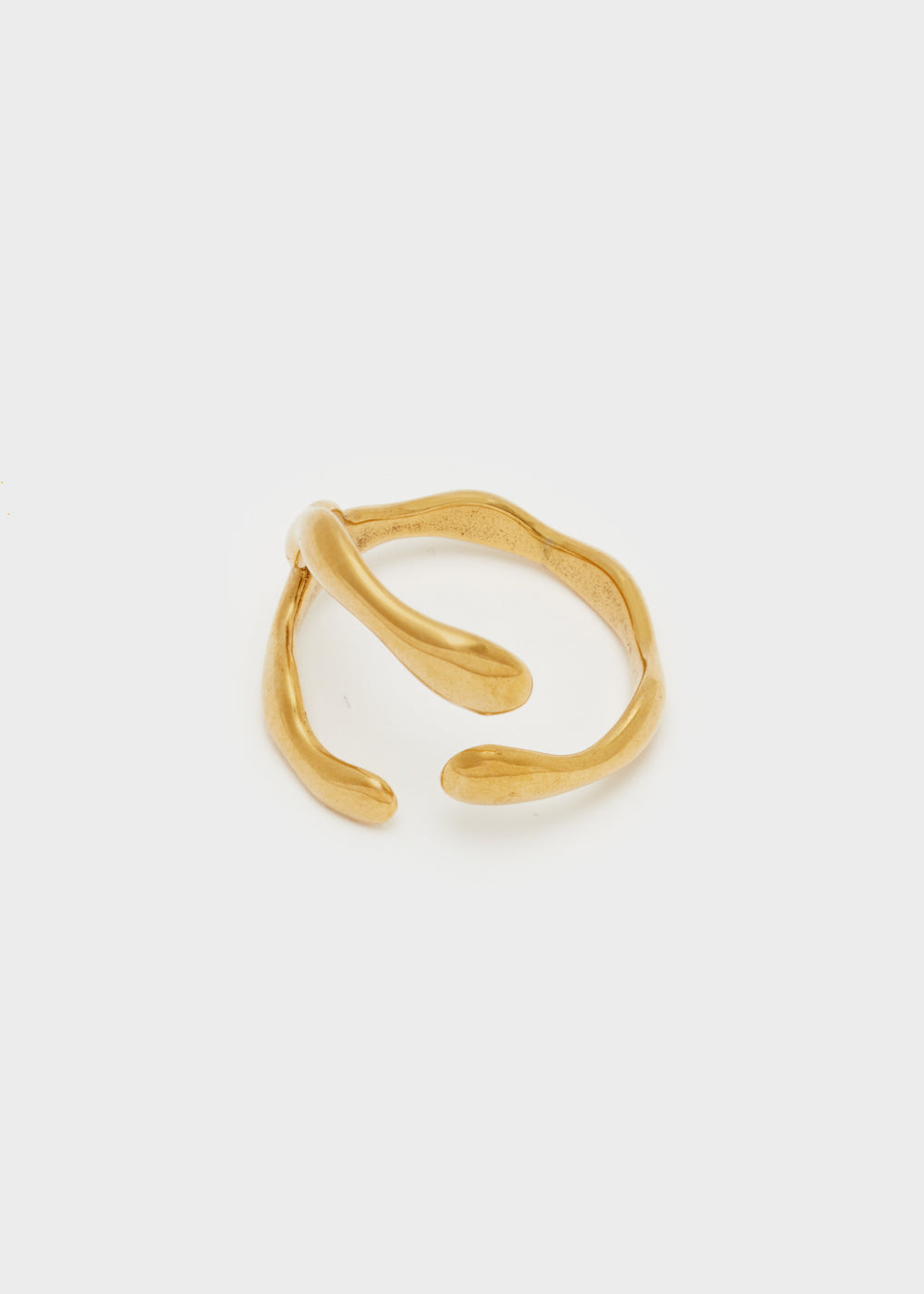 Nalí S.STEEL GOLD OPEN RING Vendita