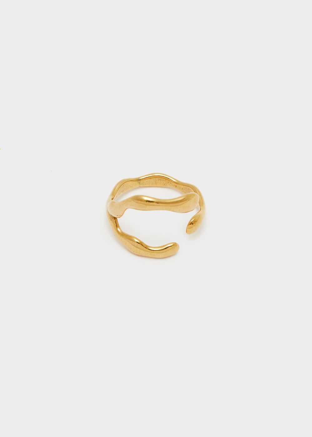 Nalí S.STEEL GOLD OPEN RING Vendita