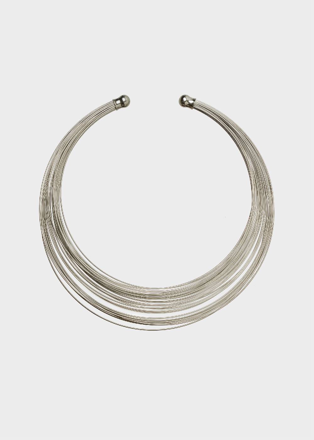 Nalí STAIN. STEEL RIGID NECKLACE IN SILVER Acquista Ora