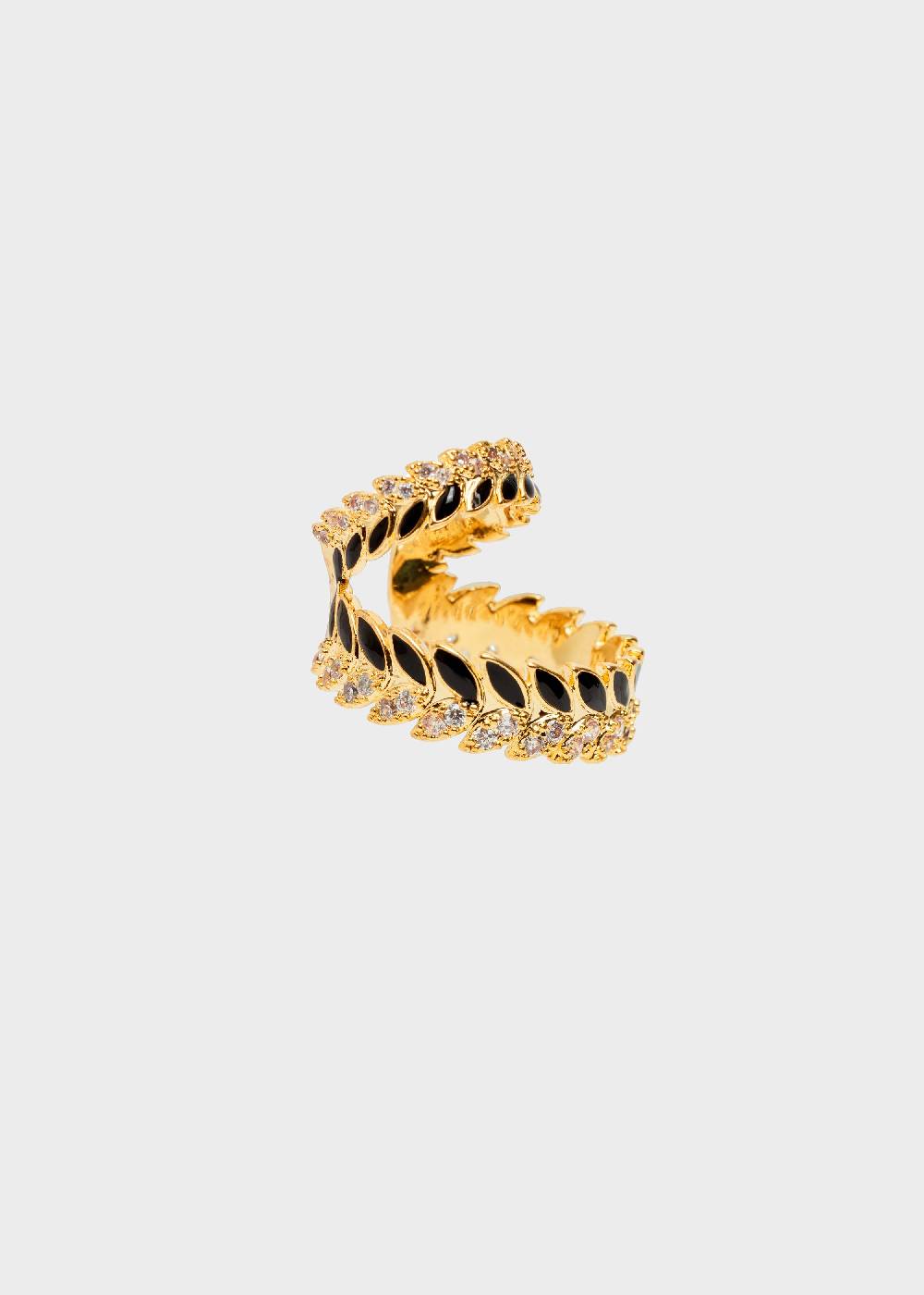 Nalí 14K GOLD PLATED ENAMEL EARCUFF Affare Del Giorno