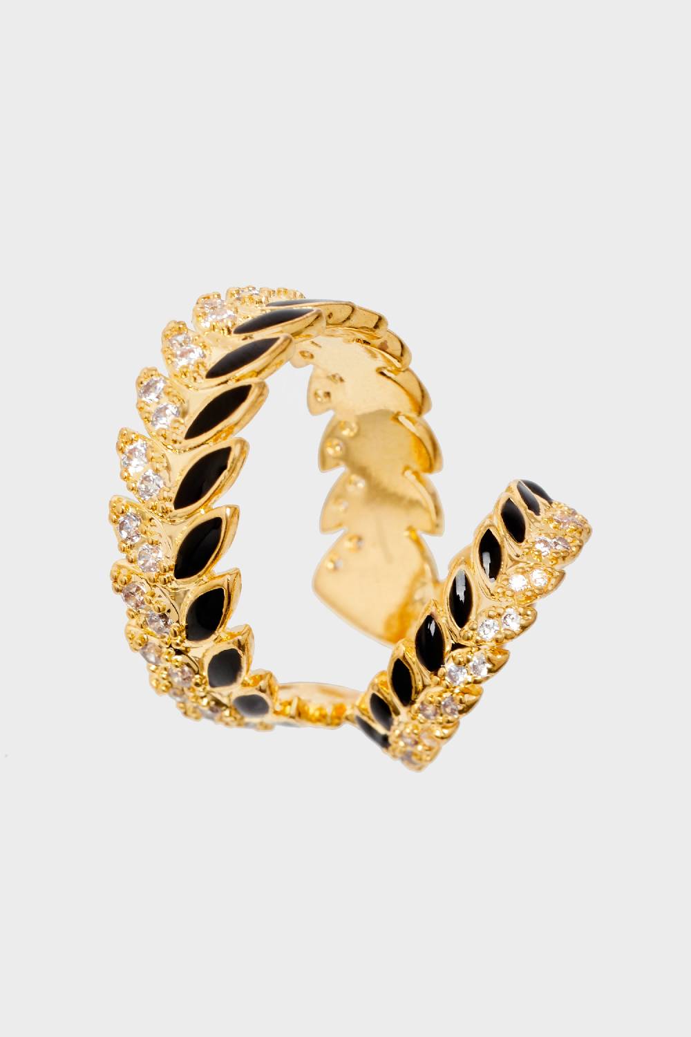 Nalí 14K GOLD PLATED ENAMEL EARCUFF Affare Del Giorno