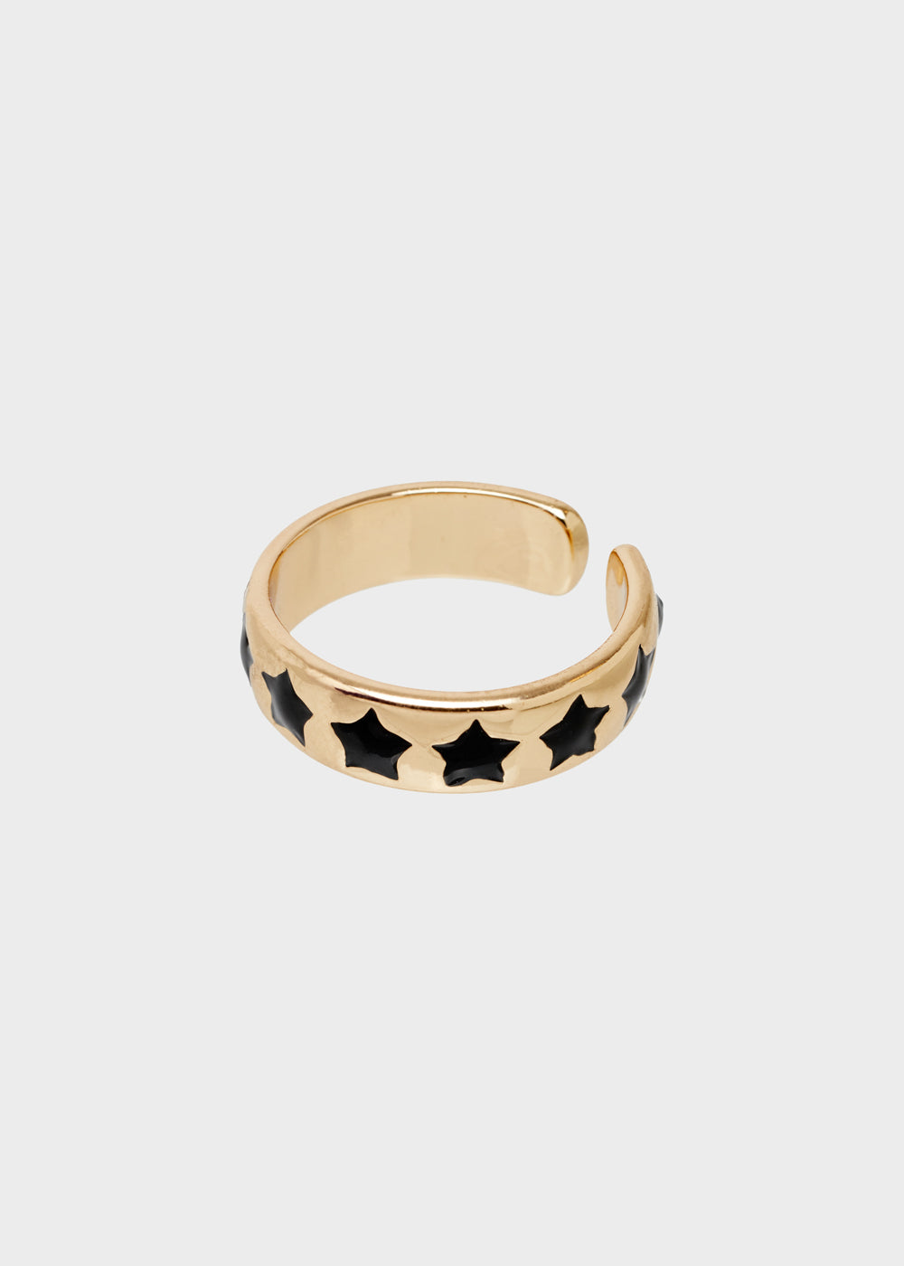 Nalí SUMMY ADJUSTABLE RING W/ BLACK STARS Presa