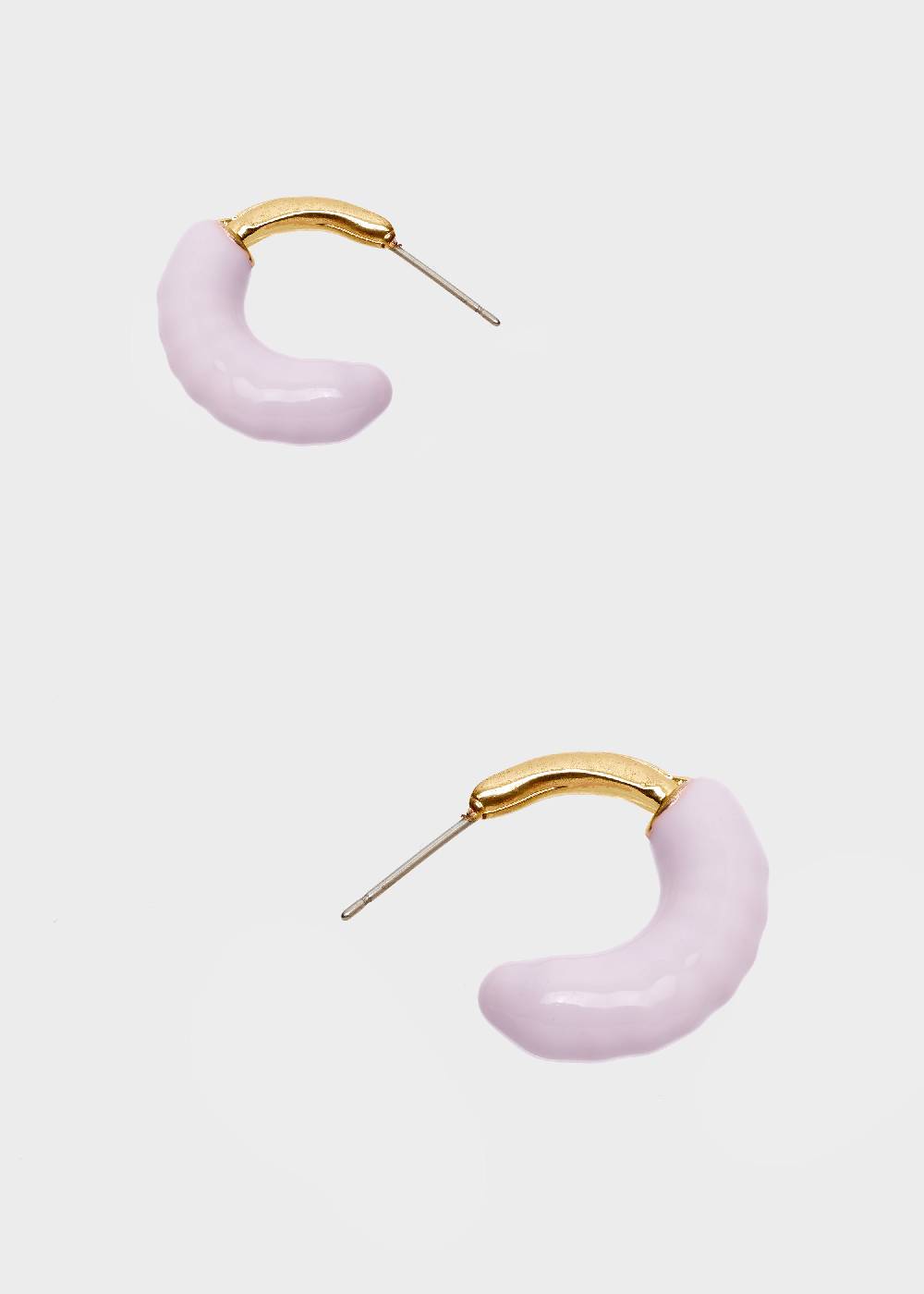 Nalí SHERI HOOP EARRINGS ENAMEL LILAC Offerte