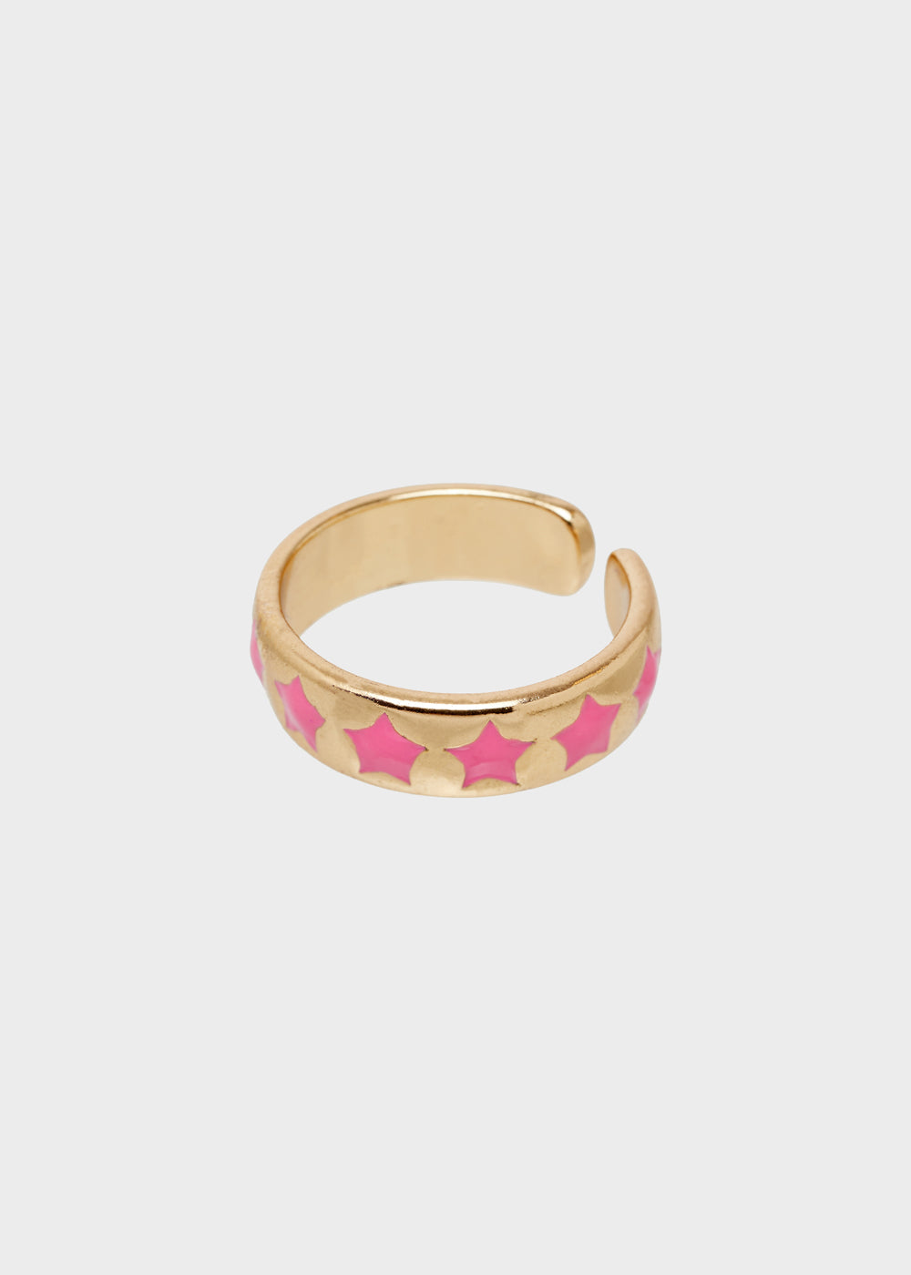 Nalí SUMMY ADJUSTABLE RING W/ PINK STARS Italia