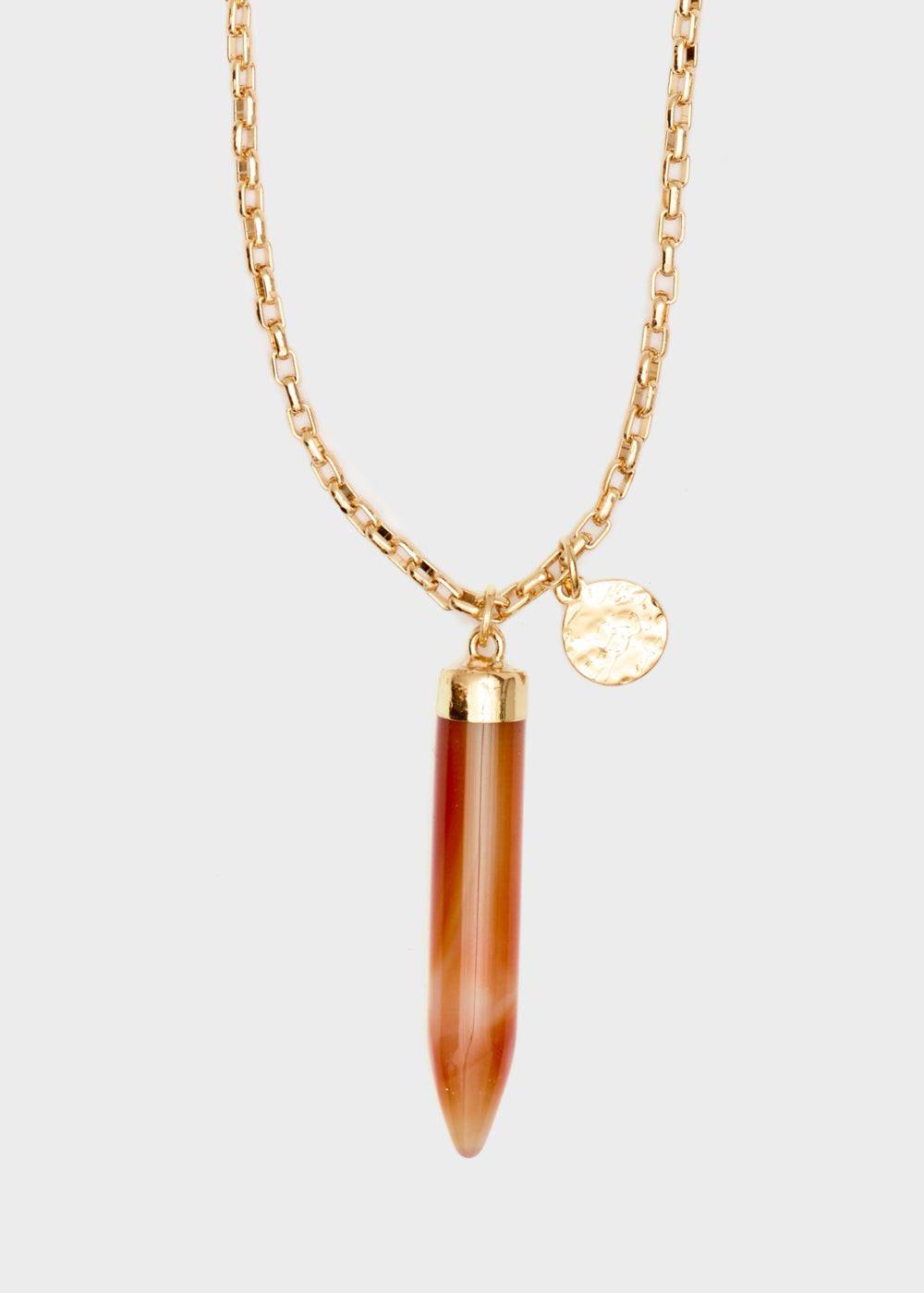 Nalí GOLD NECKLACE + HORN PENDANT Acquista Ora