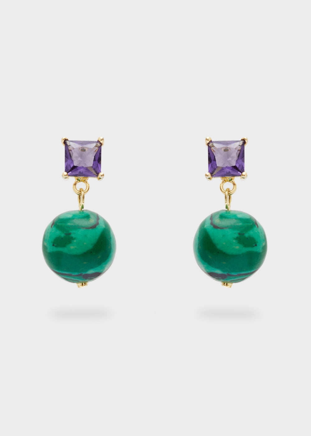 Nalí EARRINGS W/ PEARL + STONE + COLORS Prezzo Ridotto