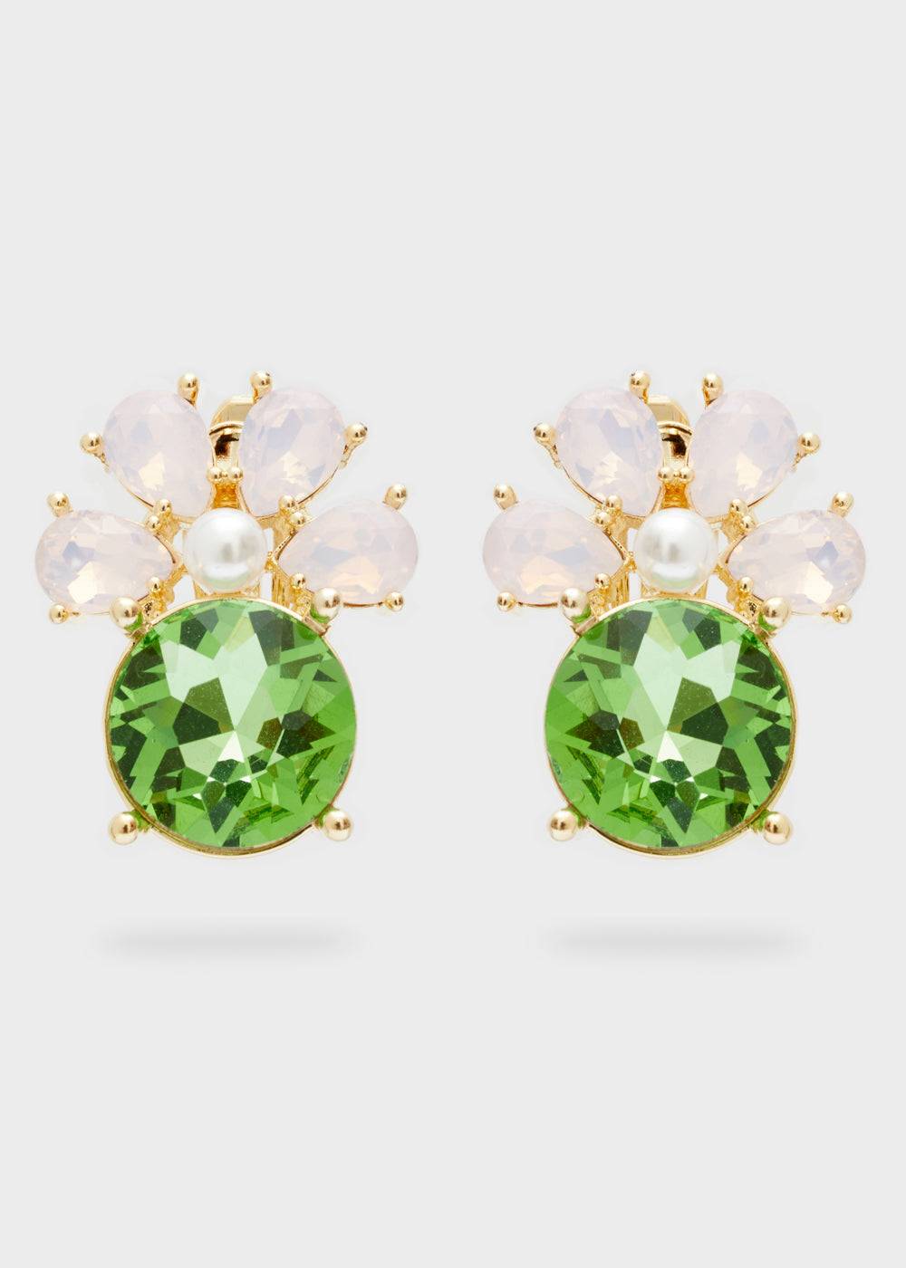 Nalí LADY EARRINGS 14KT GOLD PLAT. STONE + COLORS Offerte esclusive