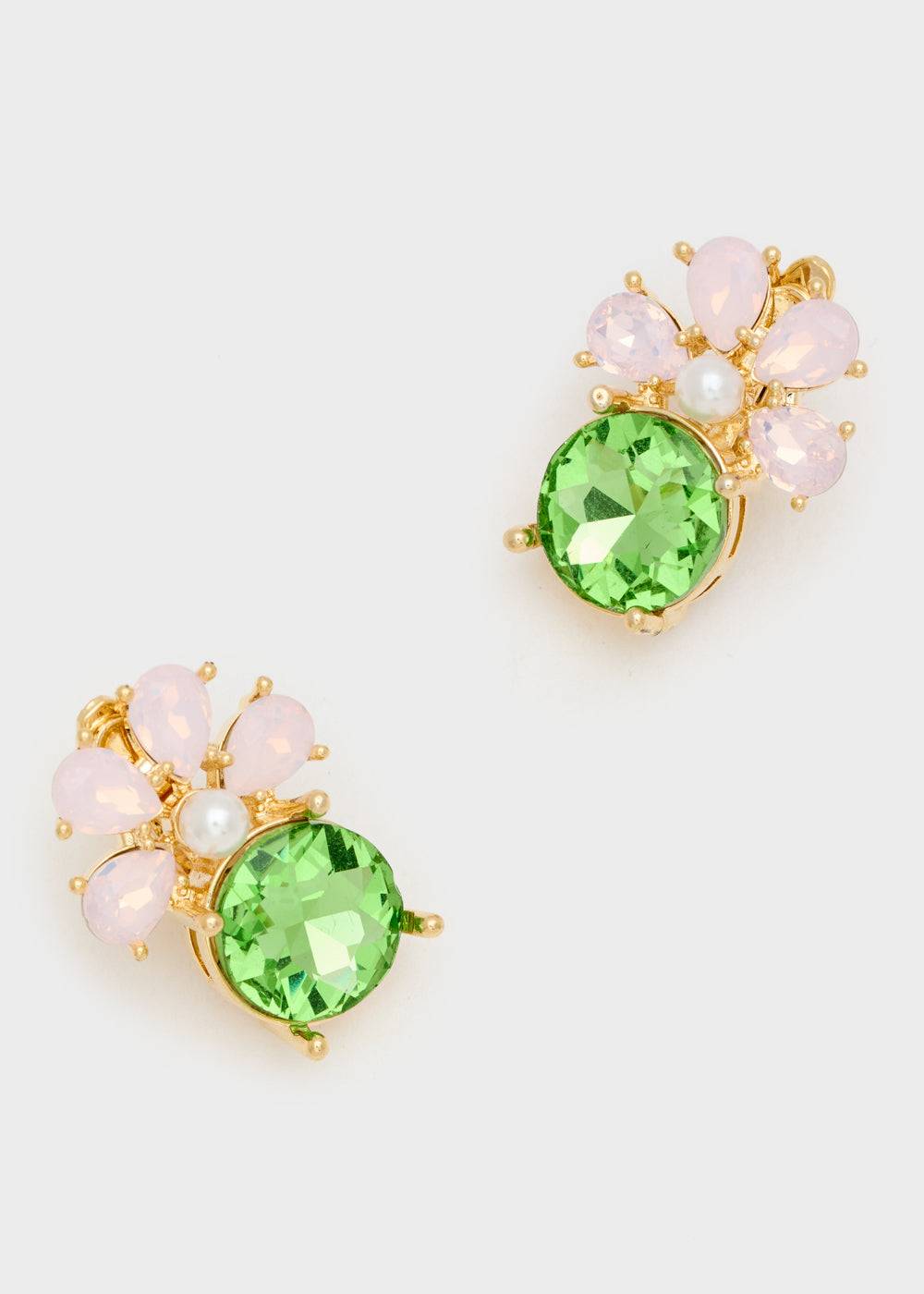 Nalí LADY EARRINGS 14KT GOLD PLAT. STONE + COLORS Offerte esclusive