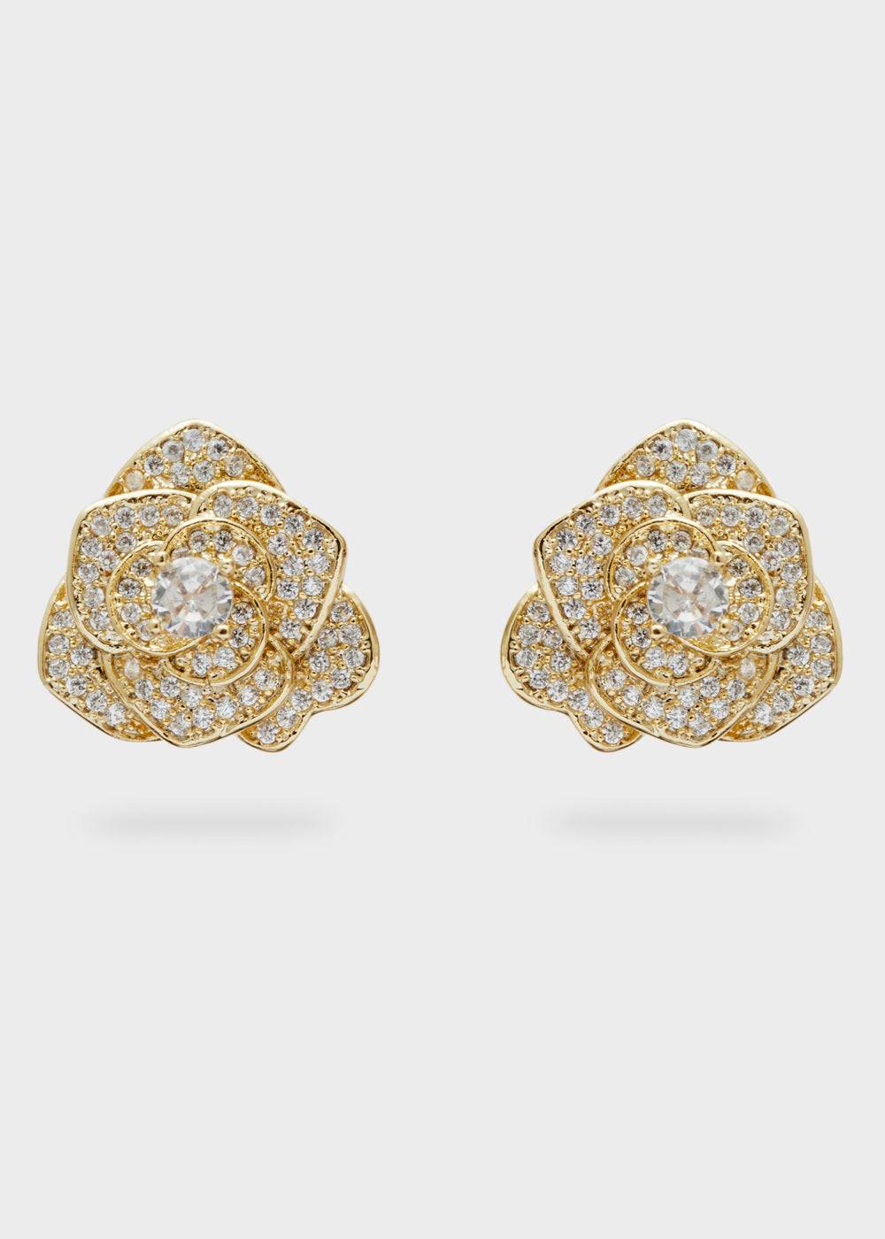 Nalí ROSE LOBE EARRINGS W/ STONES + COLORS Offerta