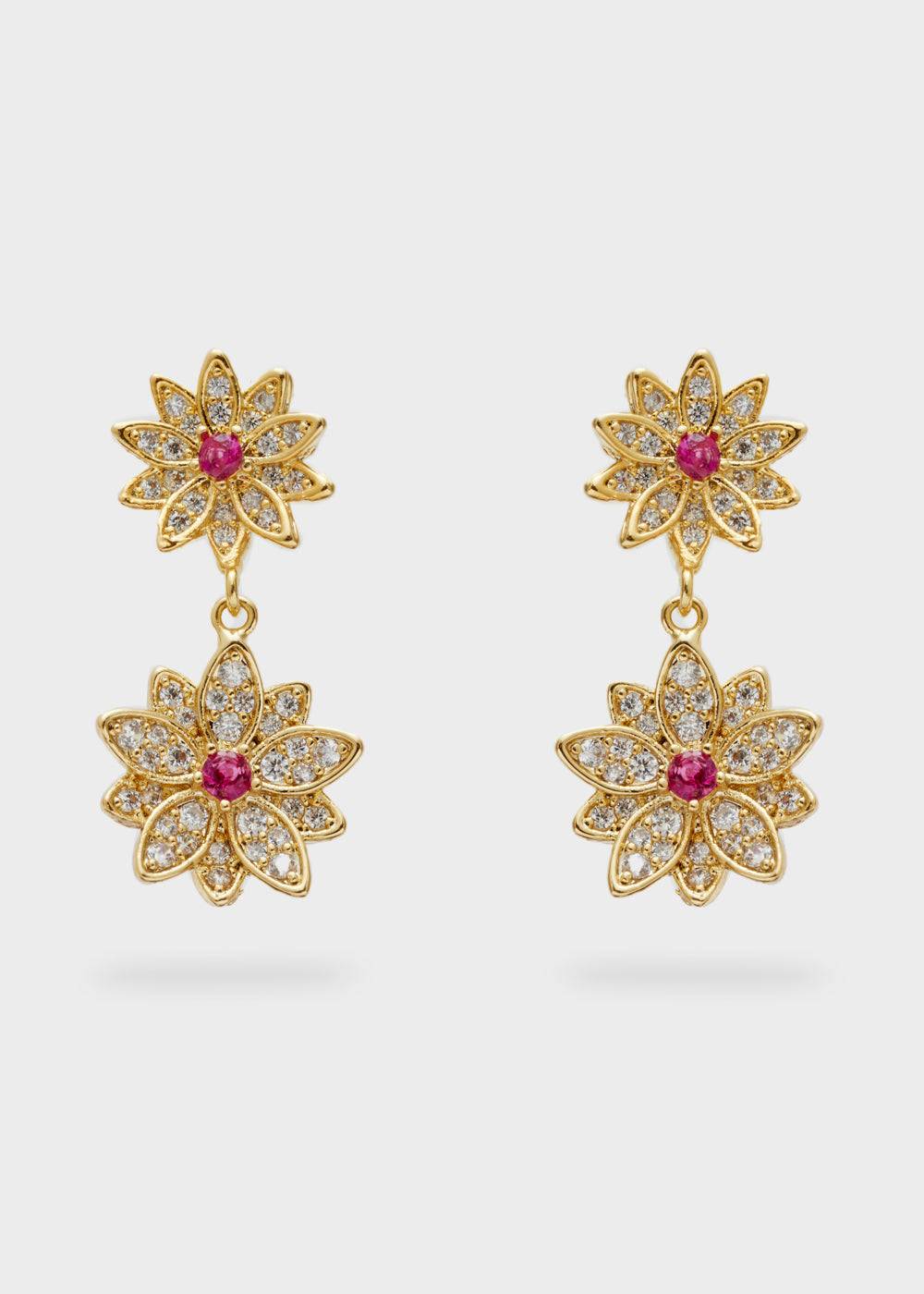 Nalí BOUQUET EARRINGS W/ STONES + COLORS Economico