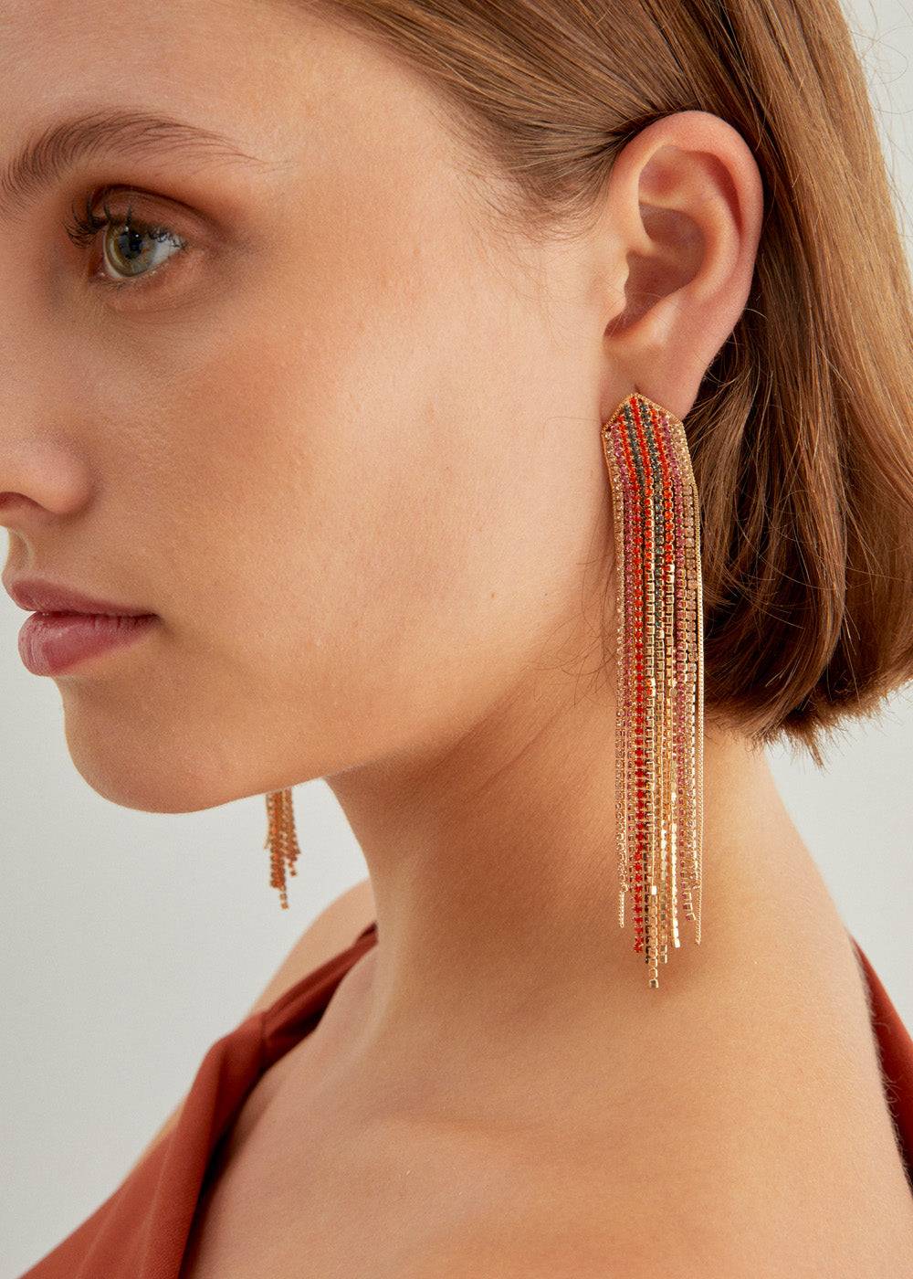 Nalí SOIREE LONG EARRINGS W/ + COLORS Outlet