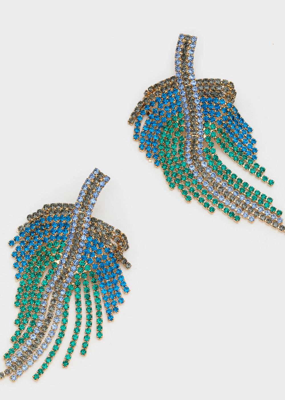 Nalí FANCY LONG EARRINGS W/ + COLORS In Vendita