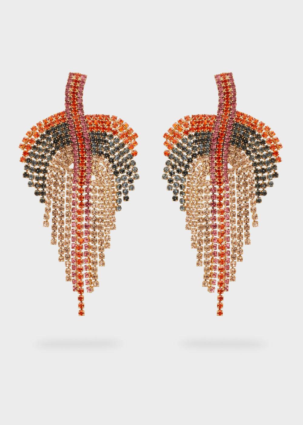 Nalí FANCY LONG EARRINGS W/ + COLORS In Vendita