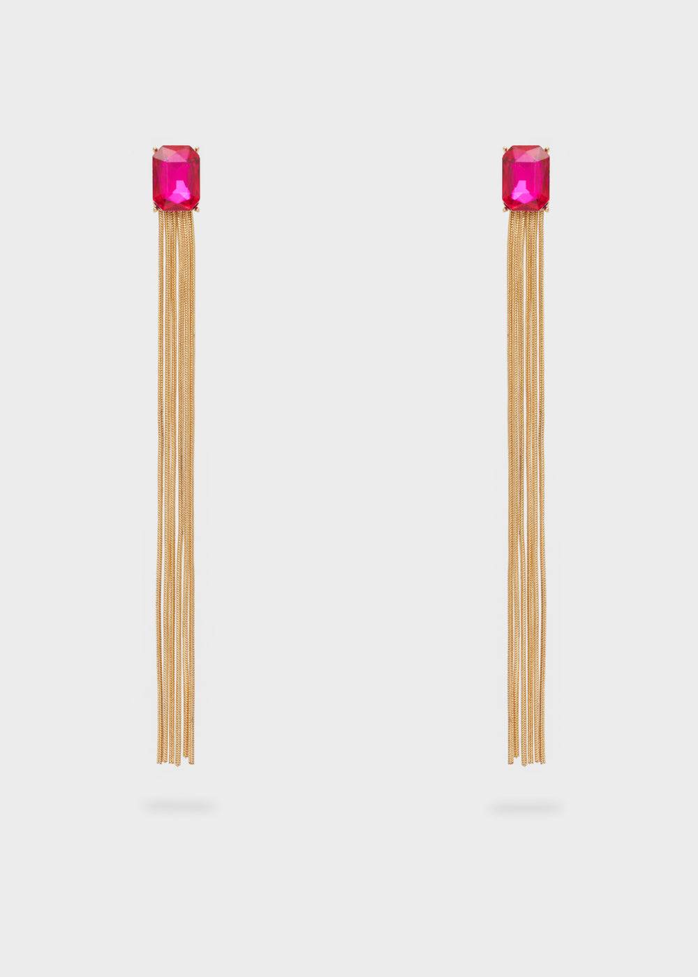 Nalí GIRLY LONG EARRINGS W/ STONE + COLORS Saldi