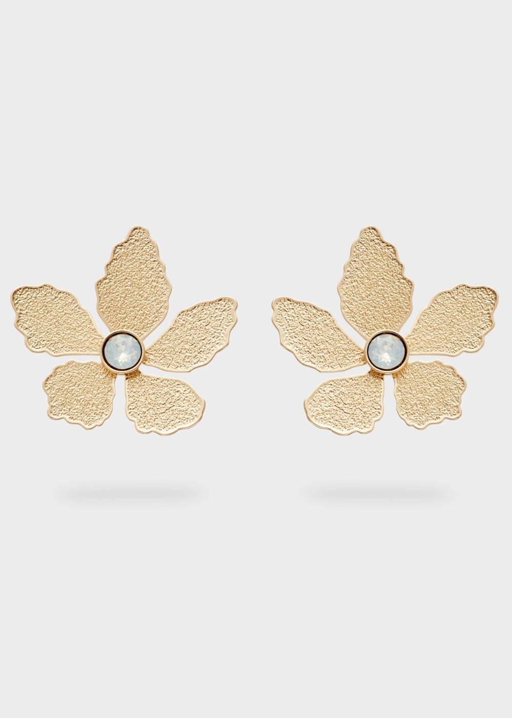 Nalí NICOLE FLOWER EARRINGS W/ STONE + COLORS Offerte