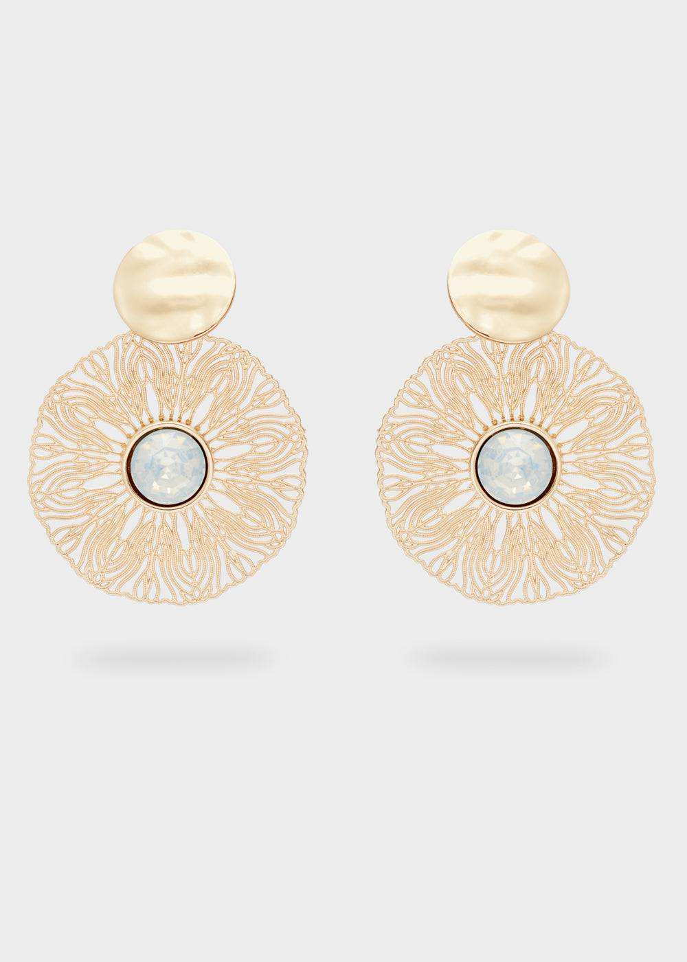 Nalí BLAKE ROUND EARRINGS W/ STONE + COLORS Hotsell