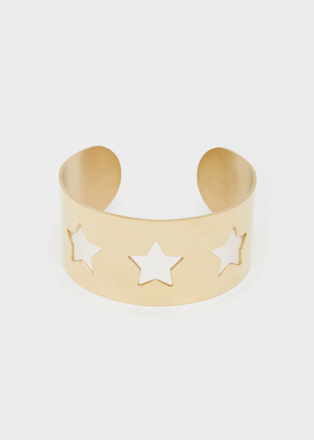 Nalí 14KT GOLD PLA. S. STEEL STAR BRACELET Spedizione Gratuita