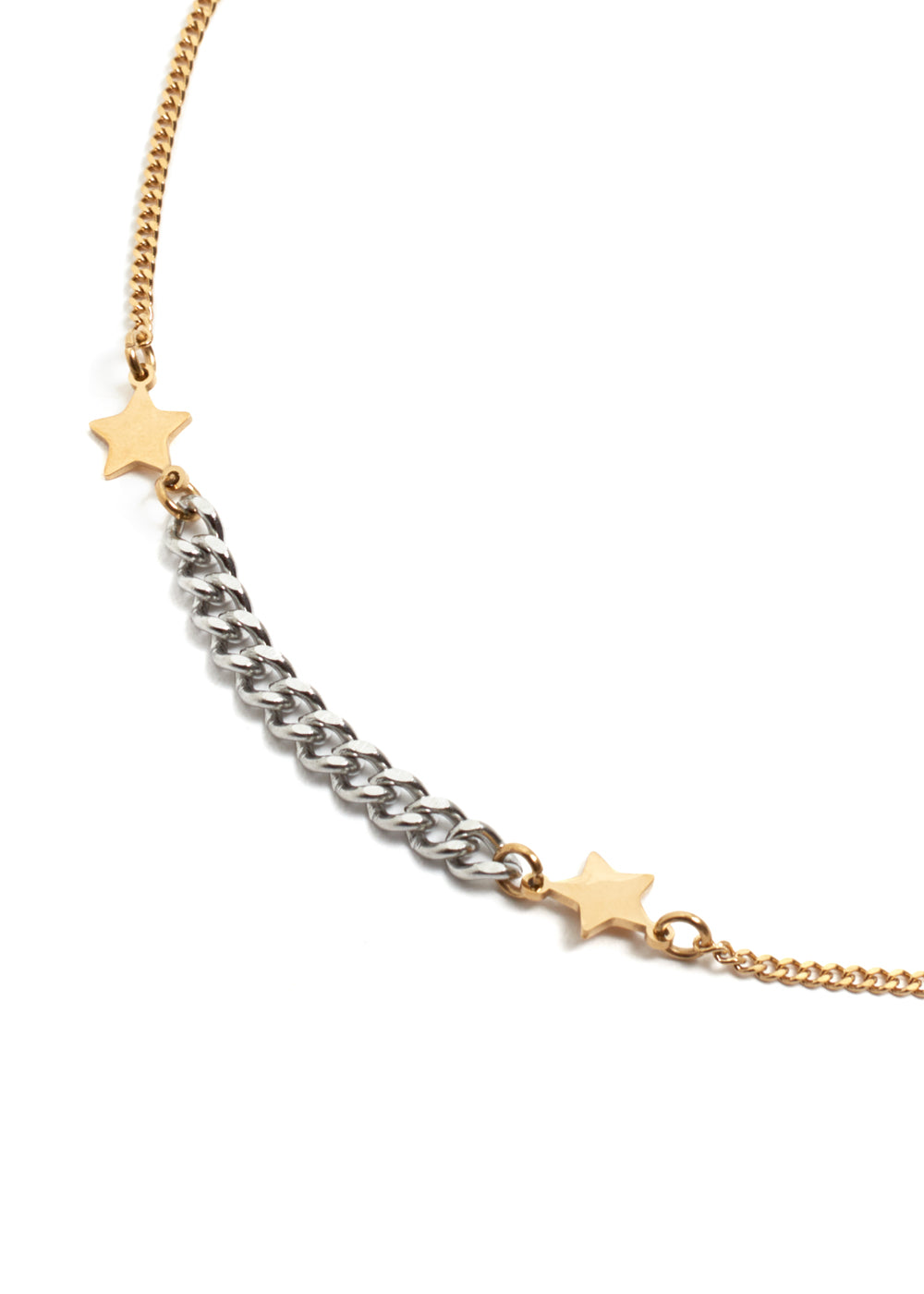 Nalí SILVER CHAIN NECKLACE W/ STARS PLATED 14KT GOLD Acquista Ora